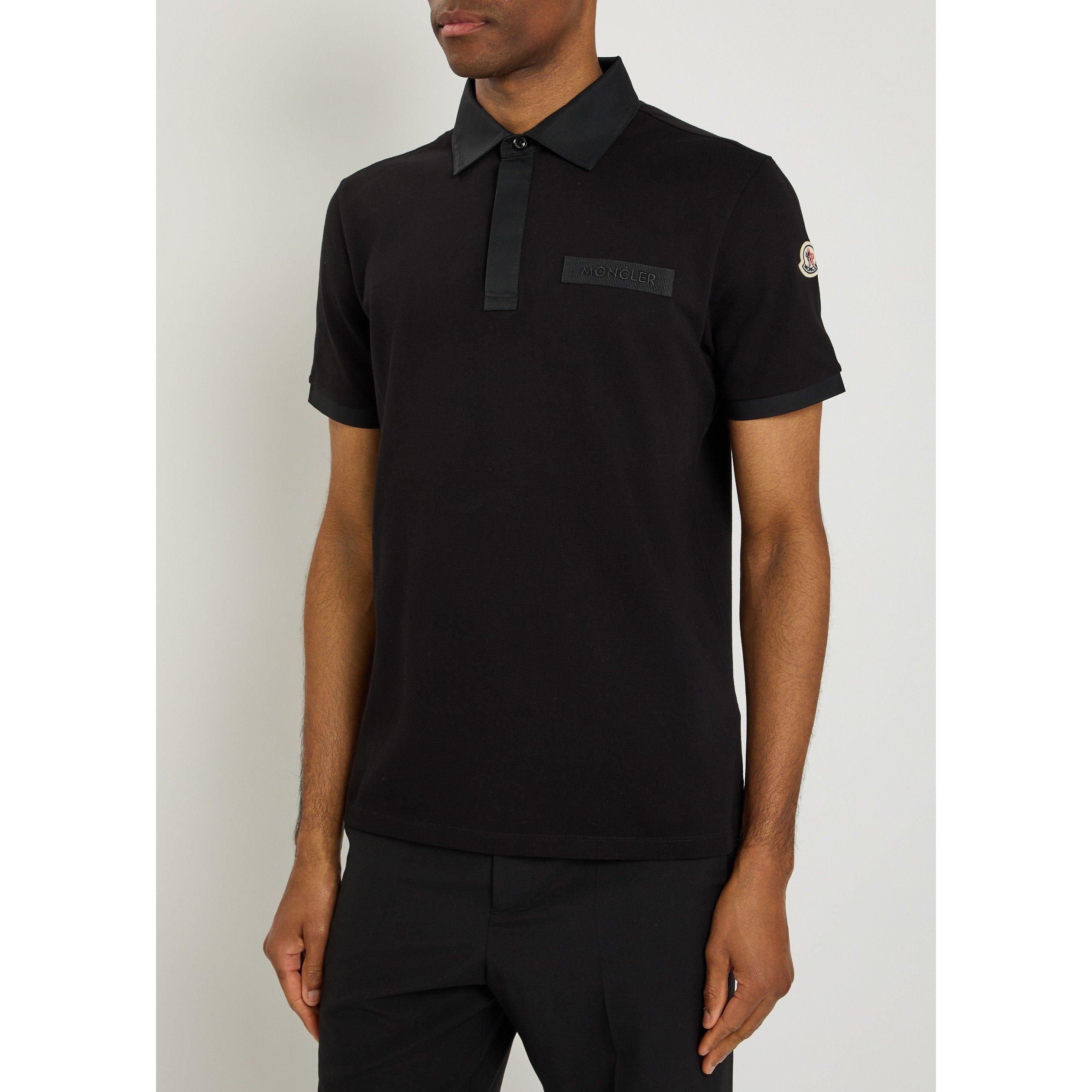 BLACK - Moncler - MON SML CHEST LOGO POLO SS - 2