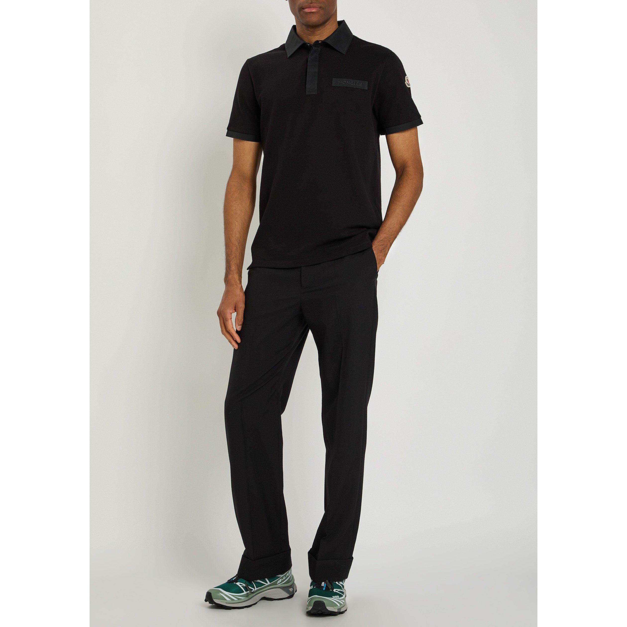 BLACK - Moncler - MON SML CHEST LOGO POLO SS - 5