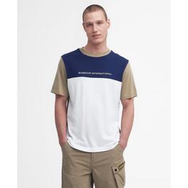 Barbour International Mondrian Colour-Blocked T-Shirt