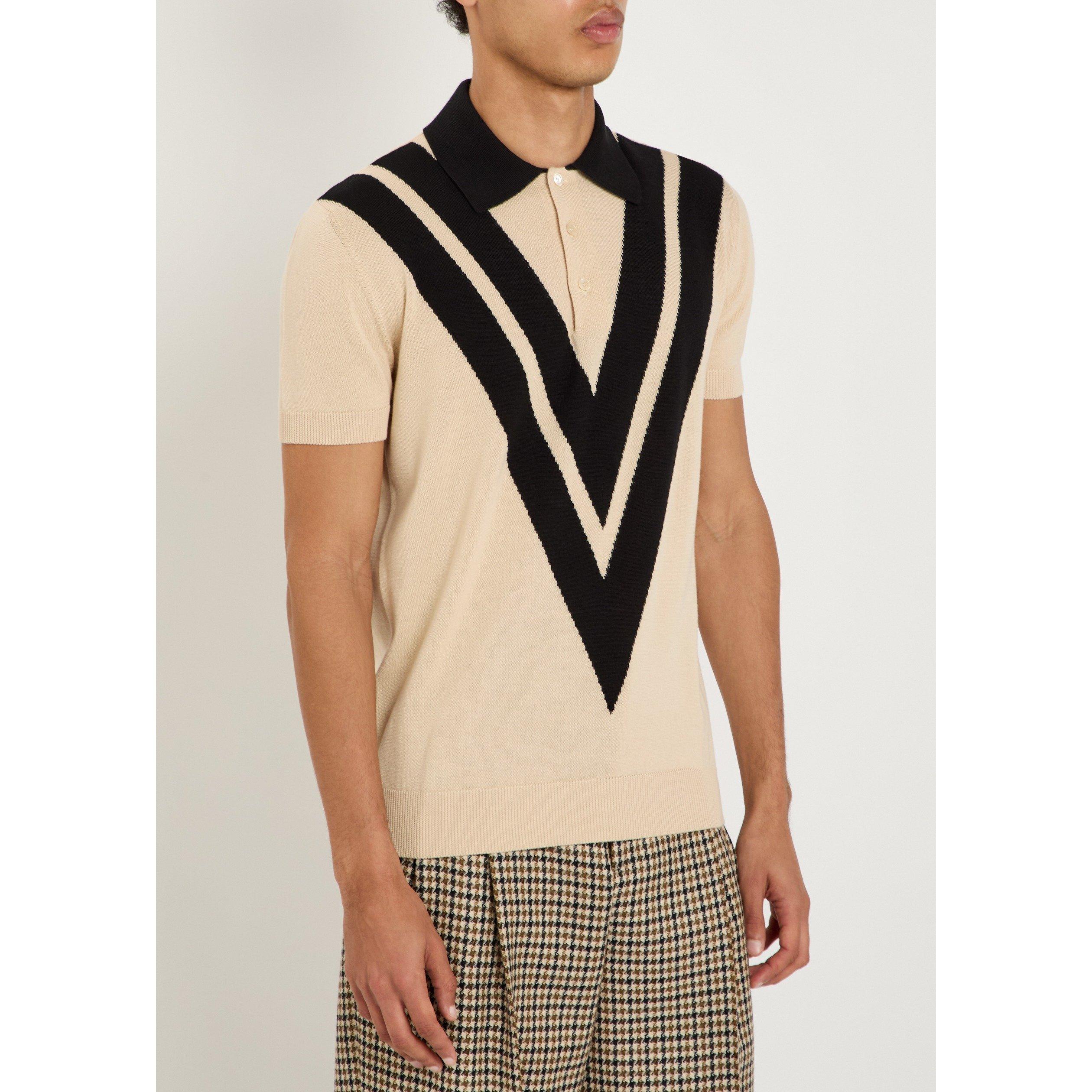 WHITE AND BLACK - Valentino - VAL POLO MAGLIA CL COTTON - 2