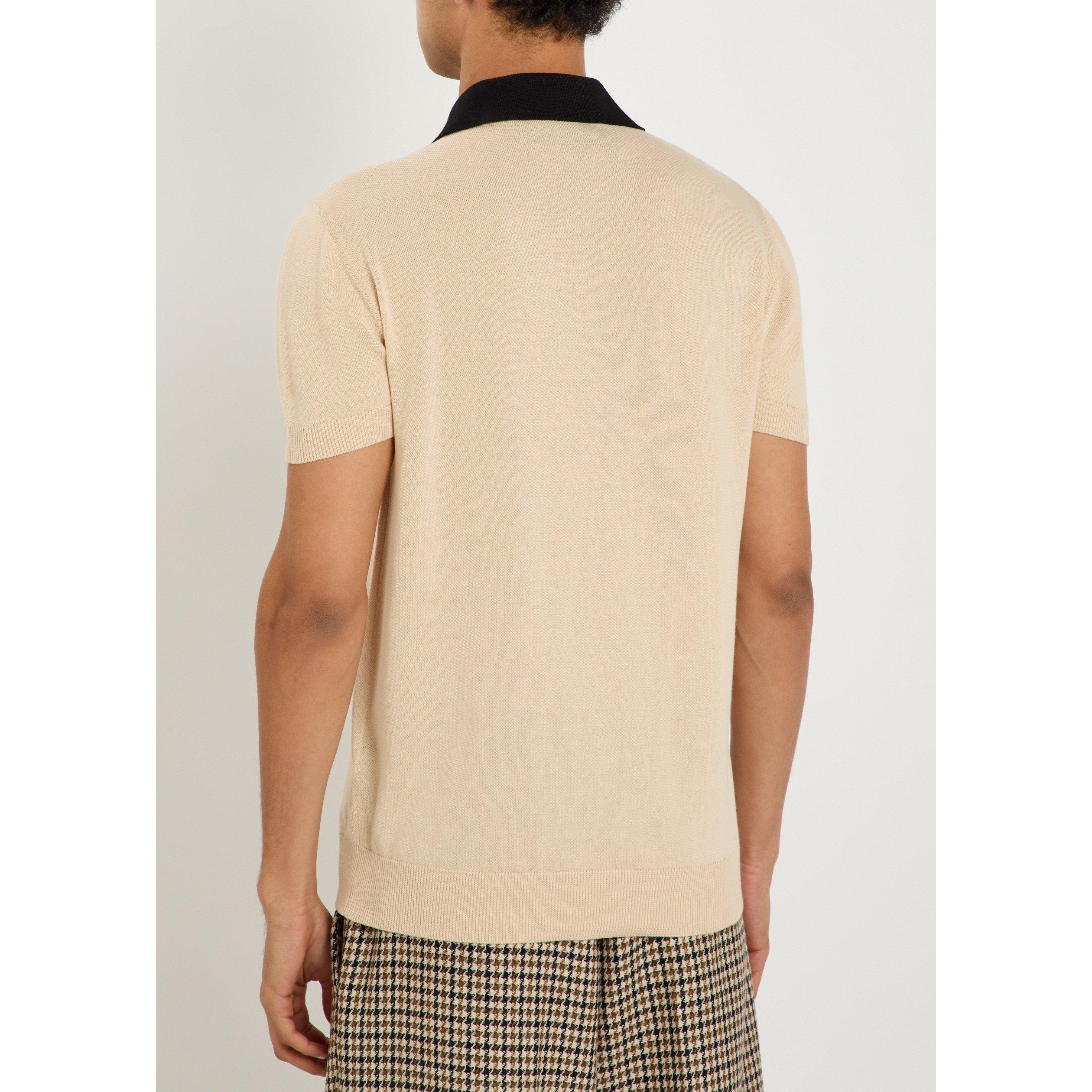 WHITE AND BLACK - Valentino - VAL POLO MAGLIA CL COTTON - 3