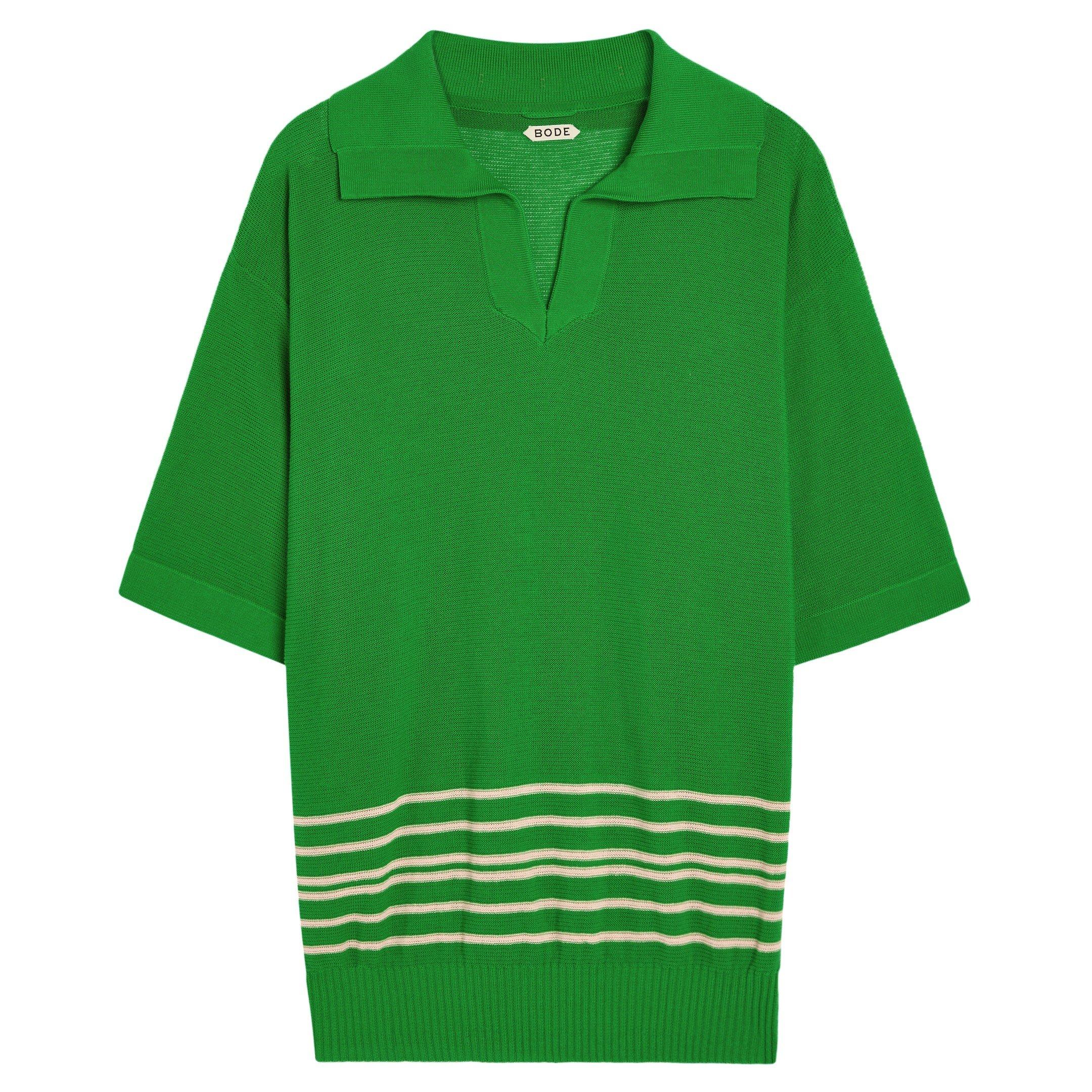 GREEN - Bode - BODE BENTGRASS BOXY POLO - 1