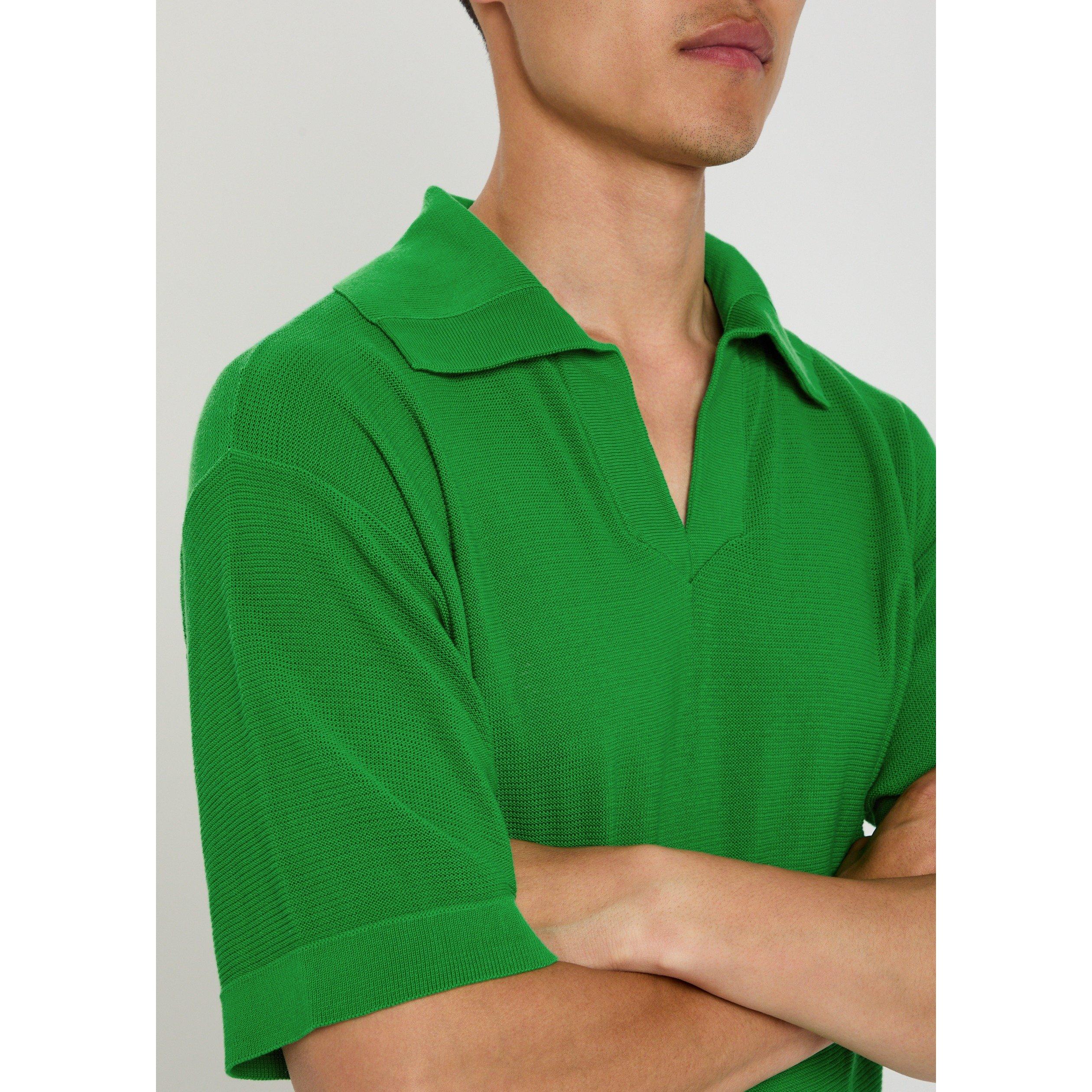 GREEN - Bode - BODE BENTGRASS BOXY POLO - 4