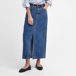 Barbour Ella Denim Midi Skirt