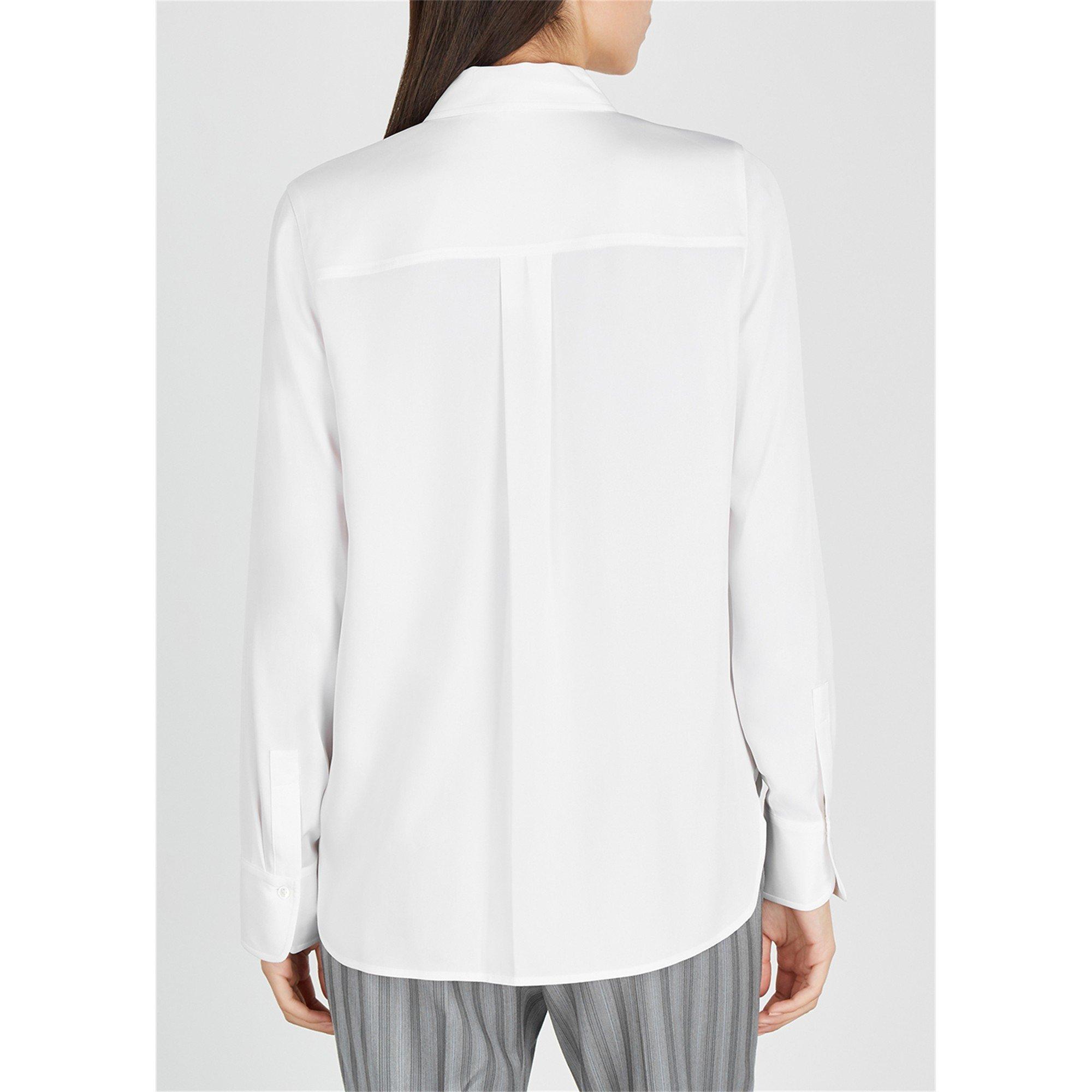 WHITE - Vince - SB SLIM FITTED SILK STRETCH - 3