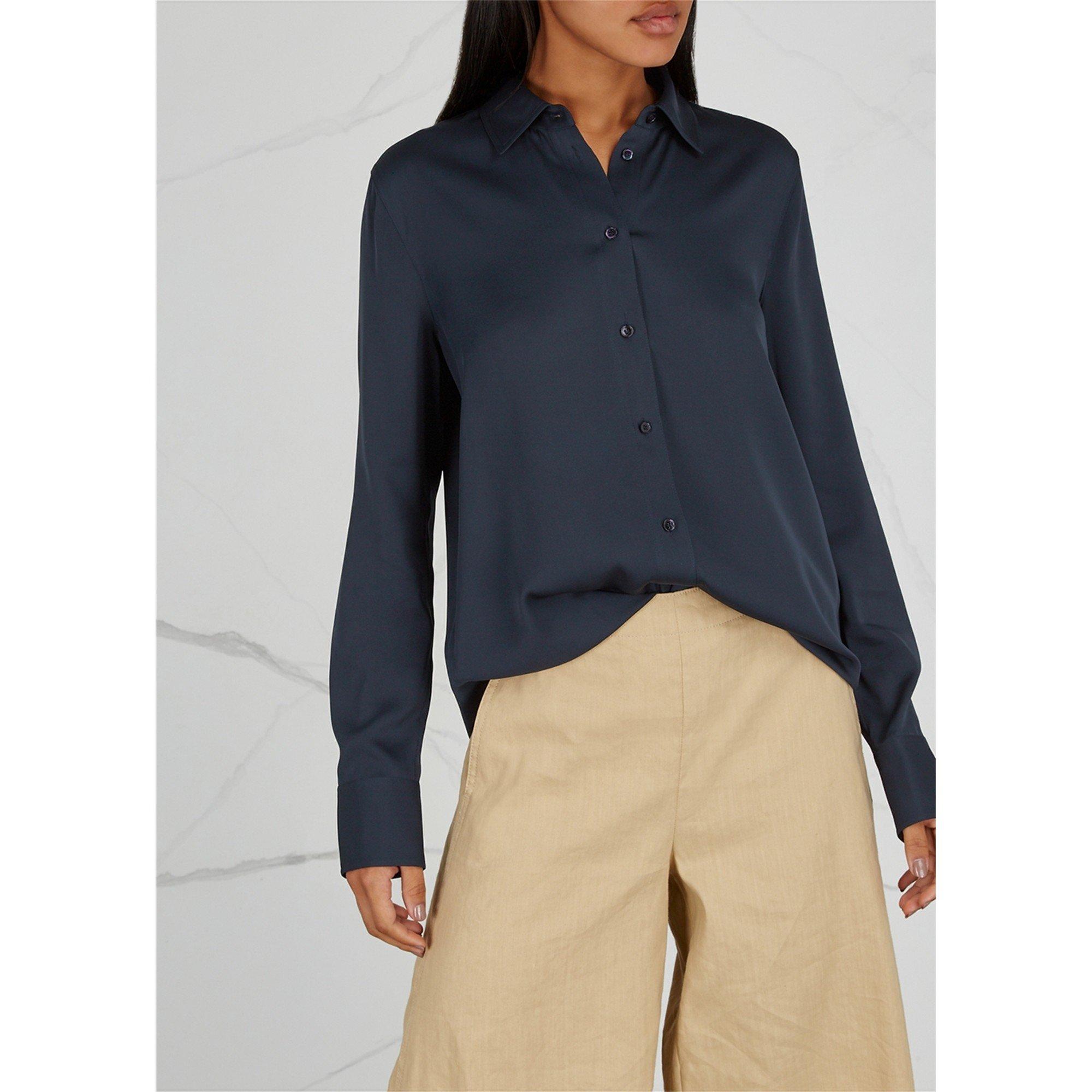 NAVY - Vince - SB SLIM FITTED SILK STRETCH - 2