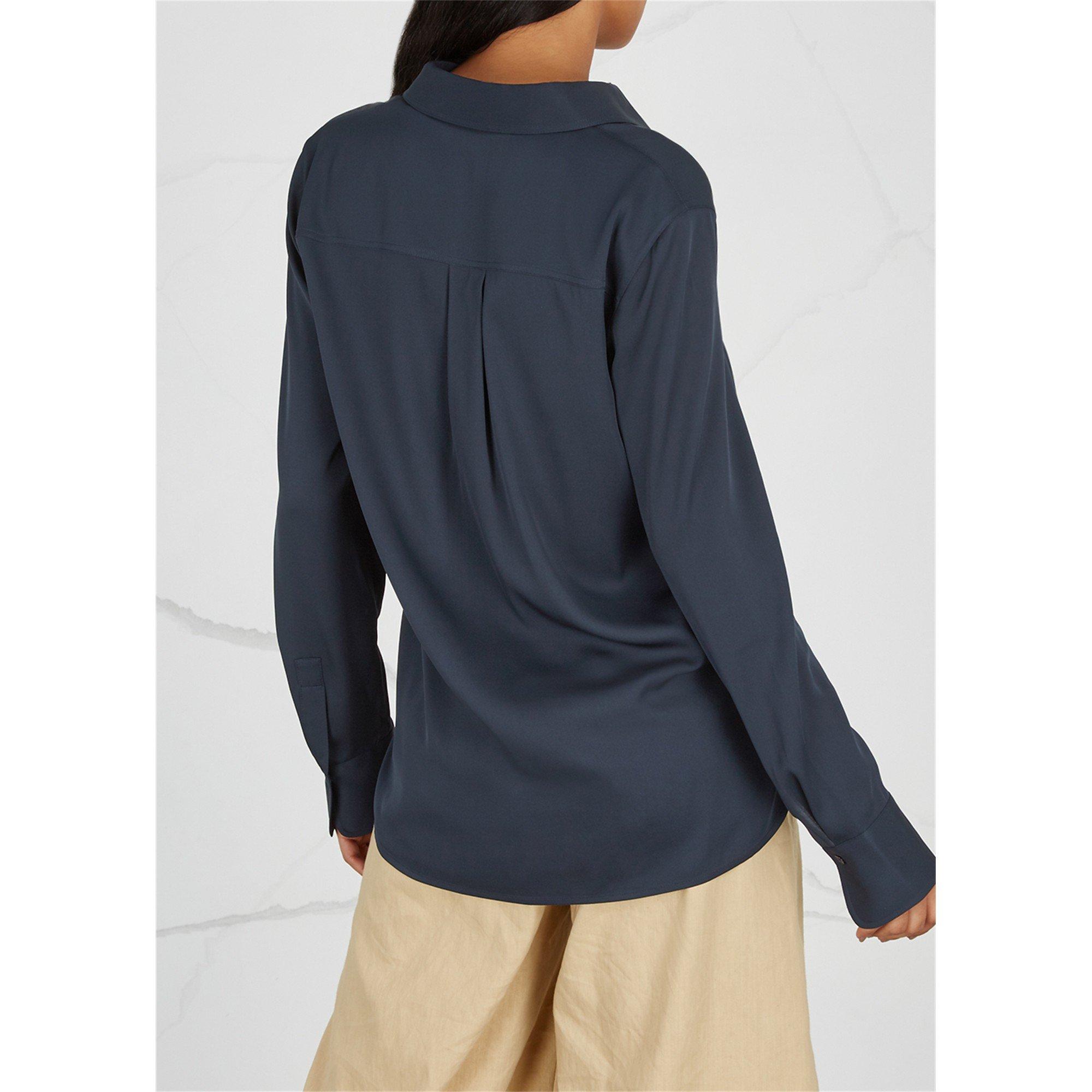 NAVY - Vince - SB SLIM FITTED SILK STRETCH - 3