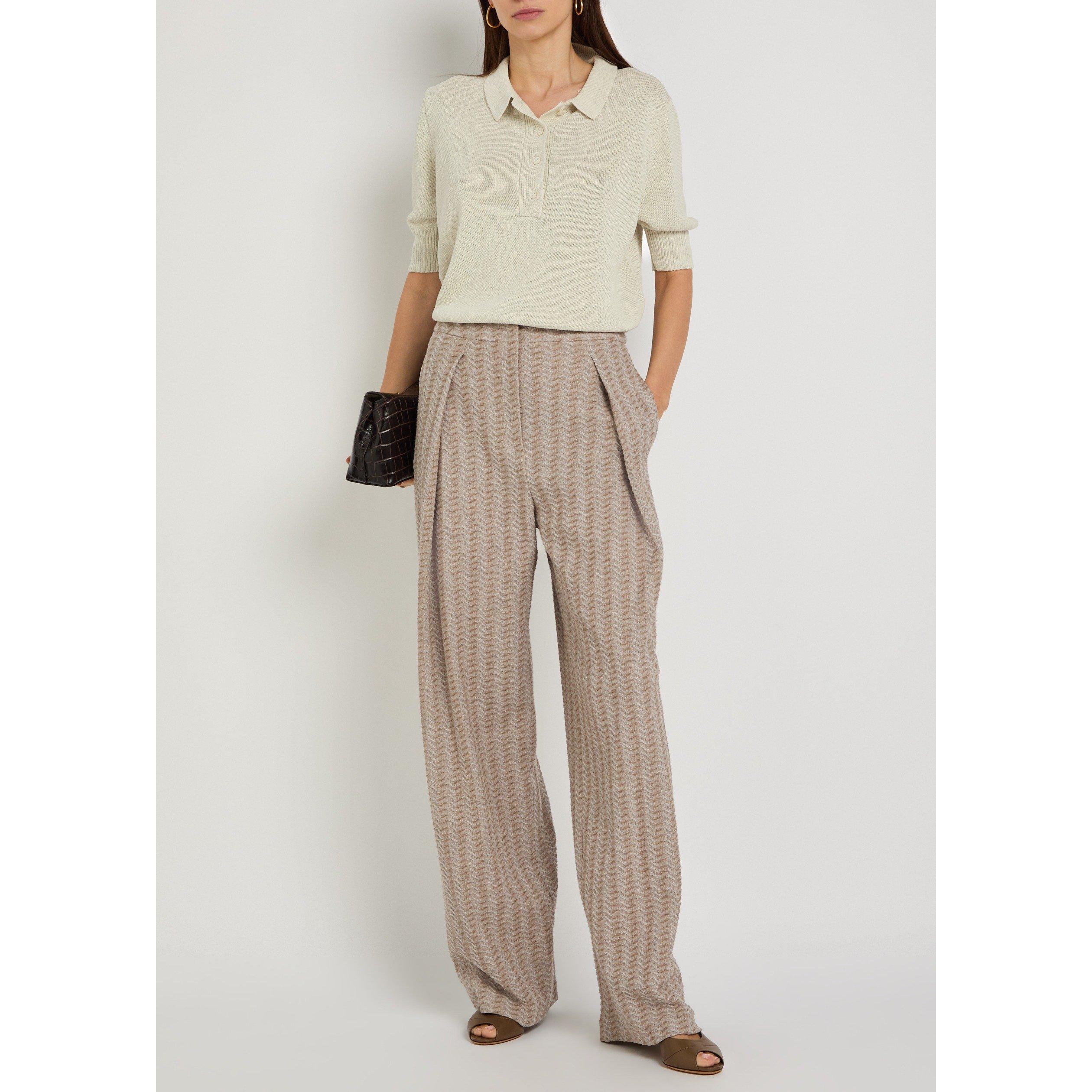 BEIGE AND OTHER - Emporio Armani - TR HW TROUSERS - 5