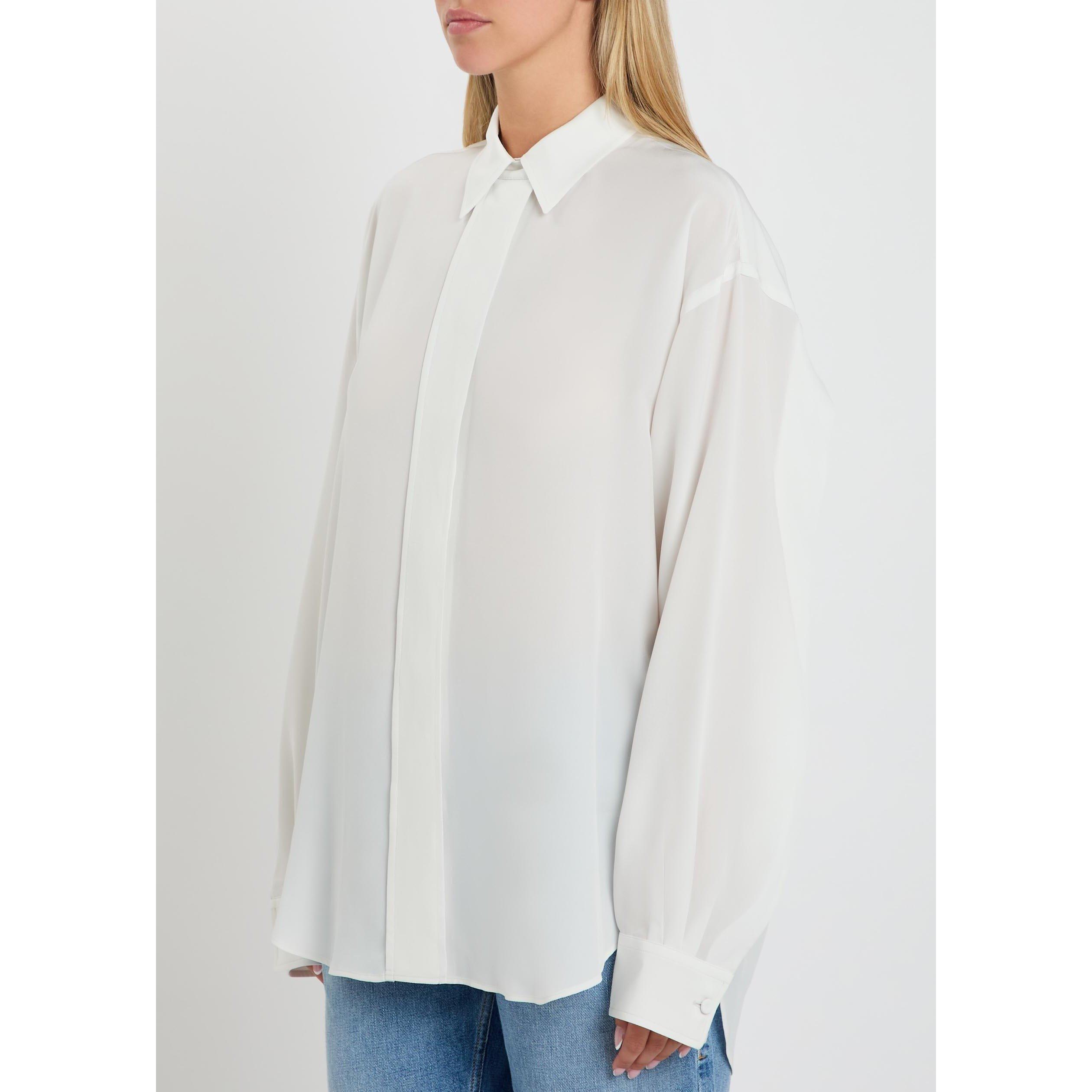 WHITE - Calvin Klein - AMARI WOMENS WOVEN SHIRTING - 2