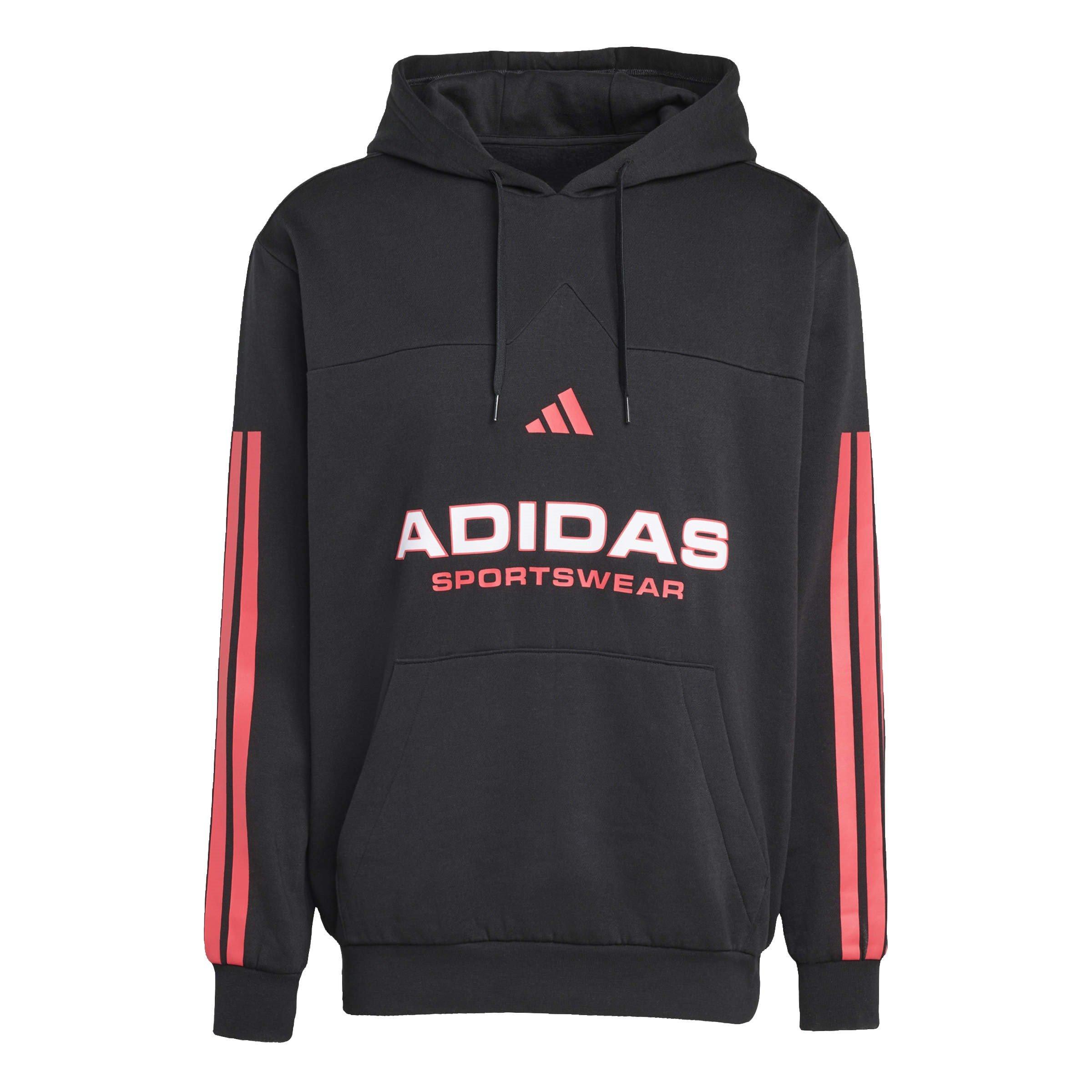 Adidas Men's House Of Tiro Nations Pack Hoodie Adults - Black/Ruby Red - XL