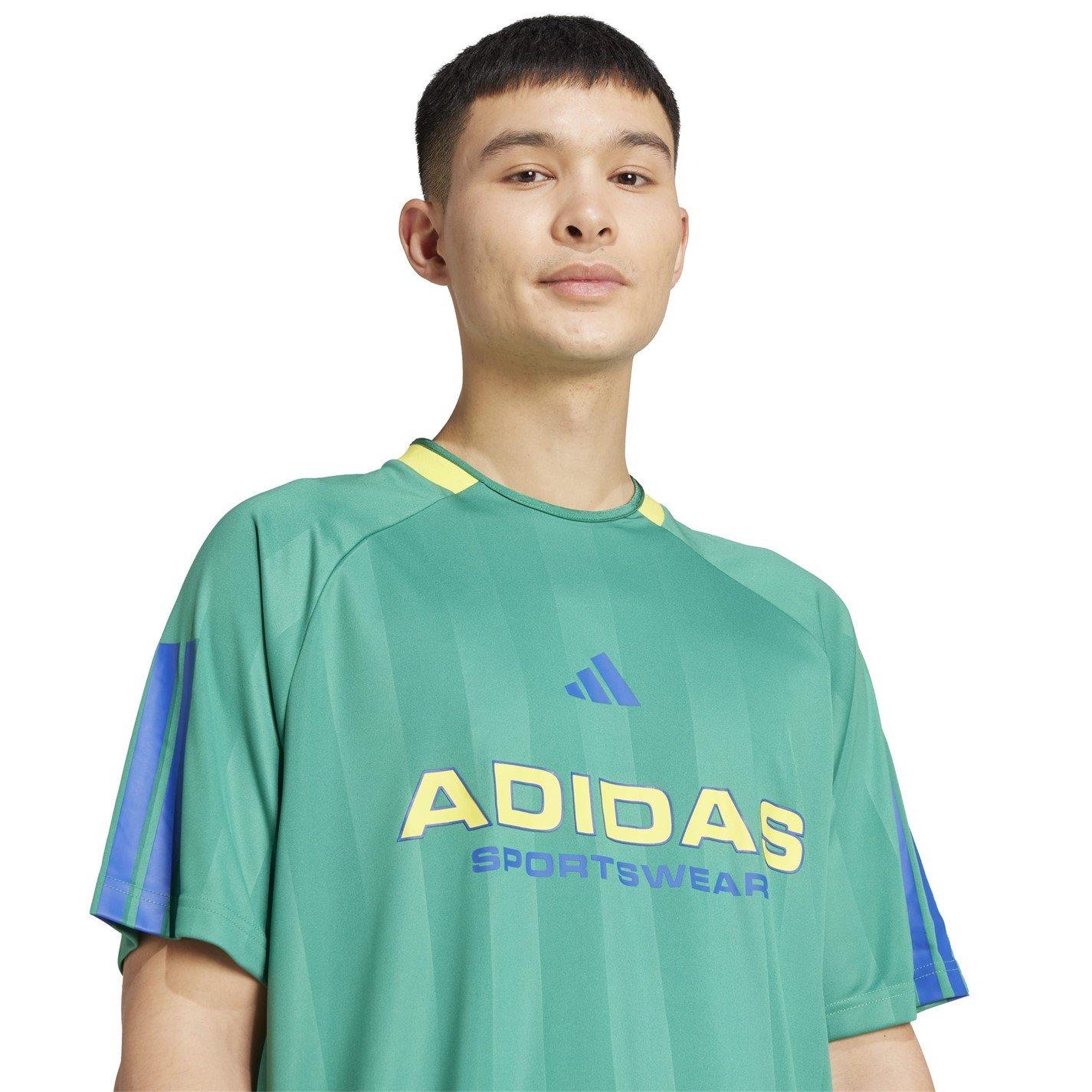 Adidas Men's House Of Tiro Nations T-Shirt Adults - Green/Blue - XL