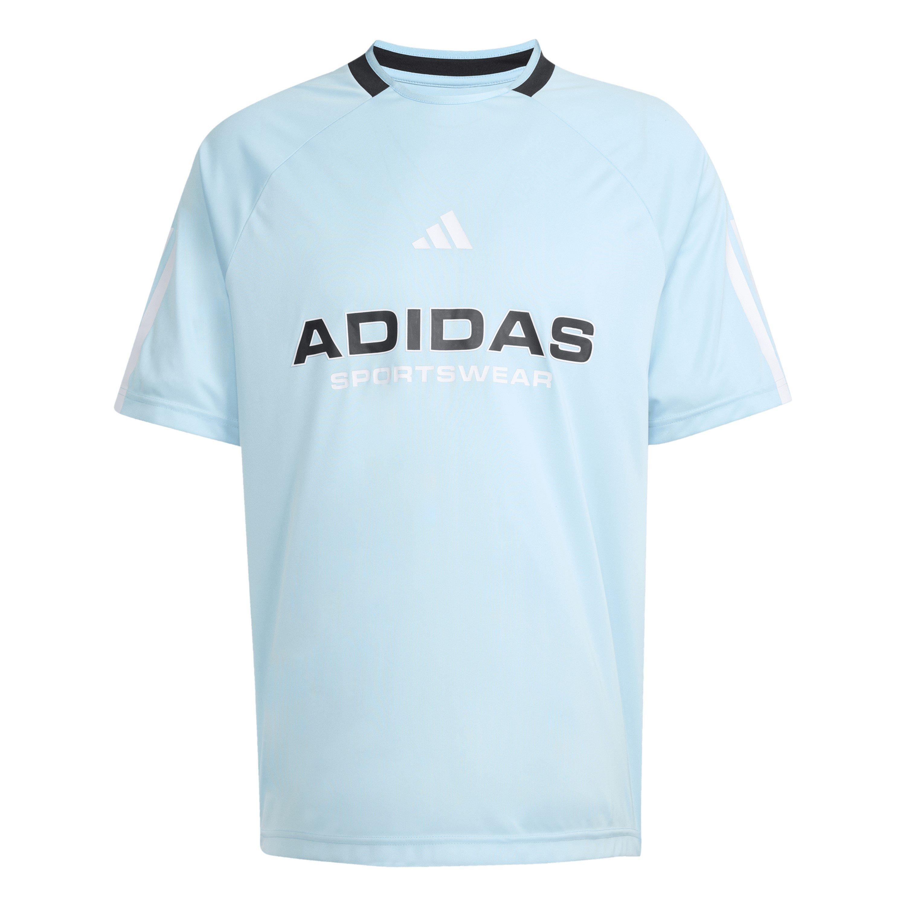 Adidas Men's House Of Tiro Nations T-Shirt Adults - Lt Blue/White - 2XL