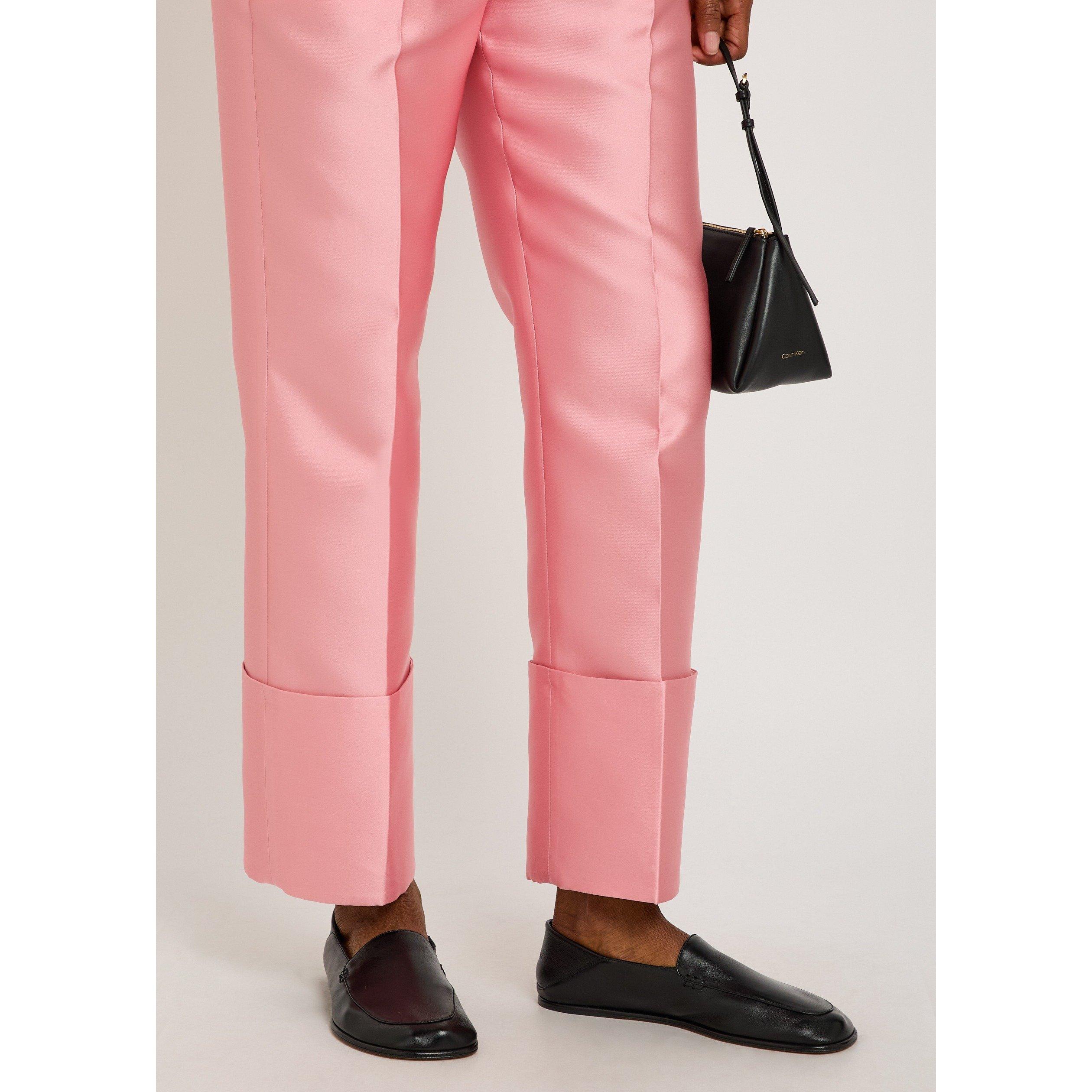 PINK - Calvin Klein - Women's Eva Cropped Straight Trousers - 4