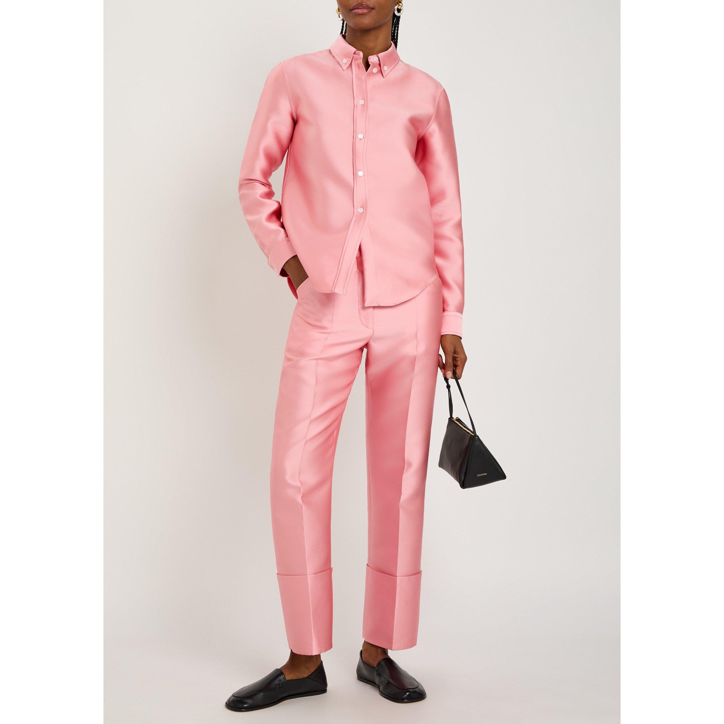 PINK - Calvin Klein - Women's Eva Cropped Straight Trousers - 5