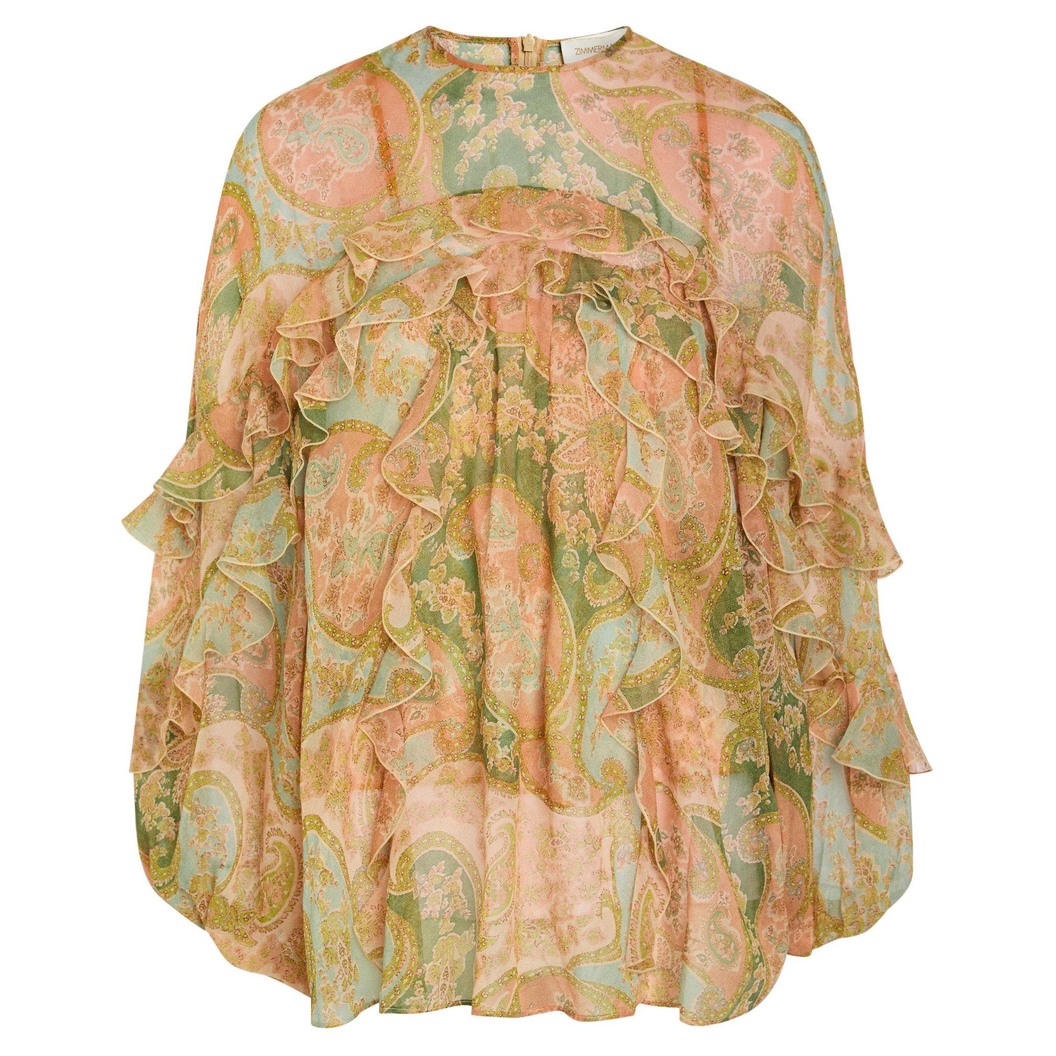 SAGE - Zimmermann - Luna Flutter Blouse
