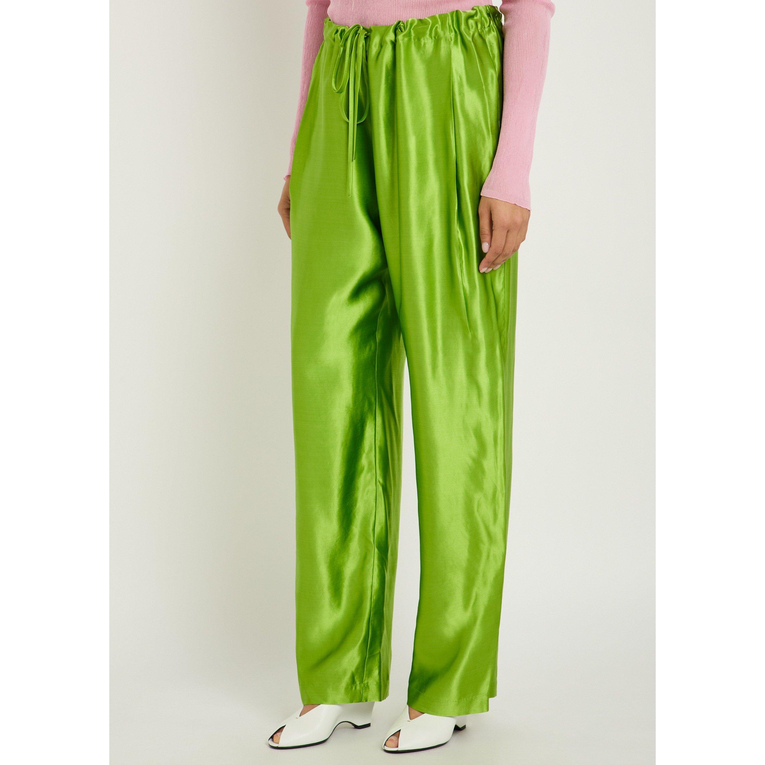 GREEN - Khaite - Women's Rohen Straight Leg Trousers - 2