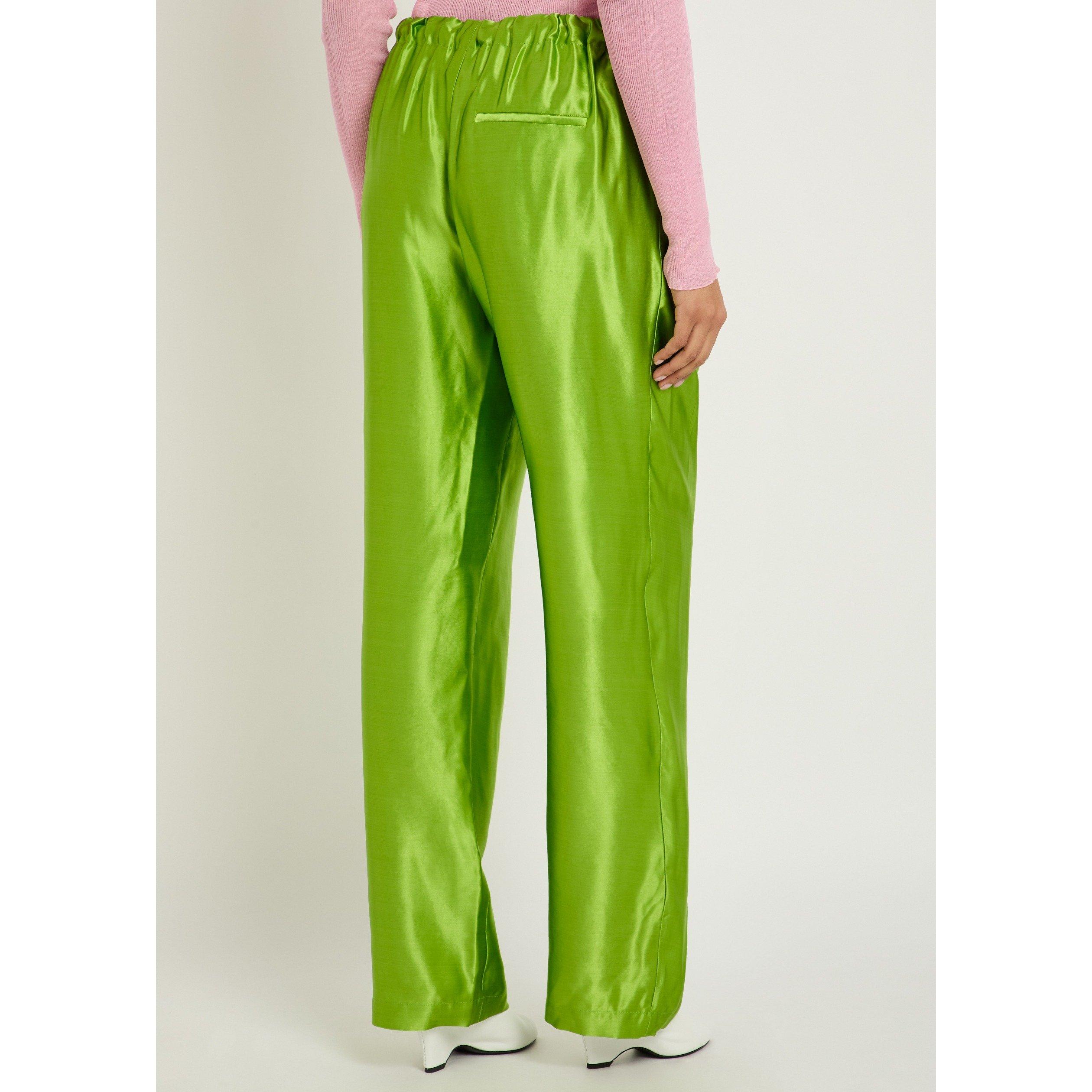 GREEN - Khaite - Women's Rohen Straight Leg Trousers - 3