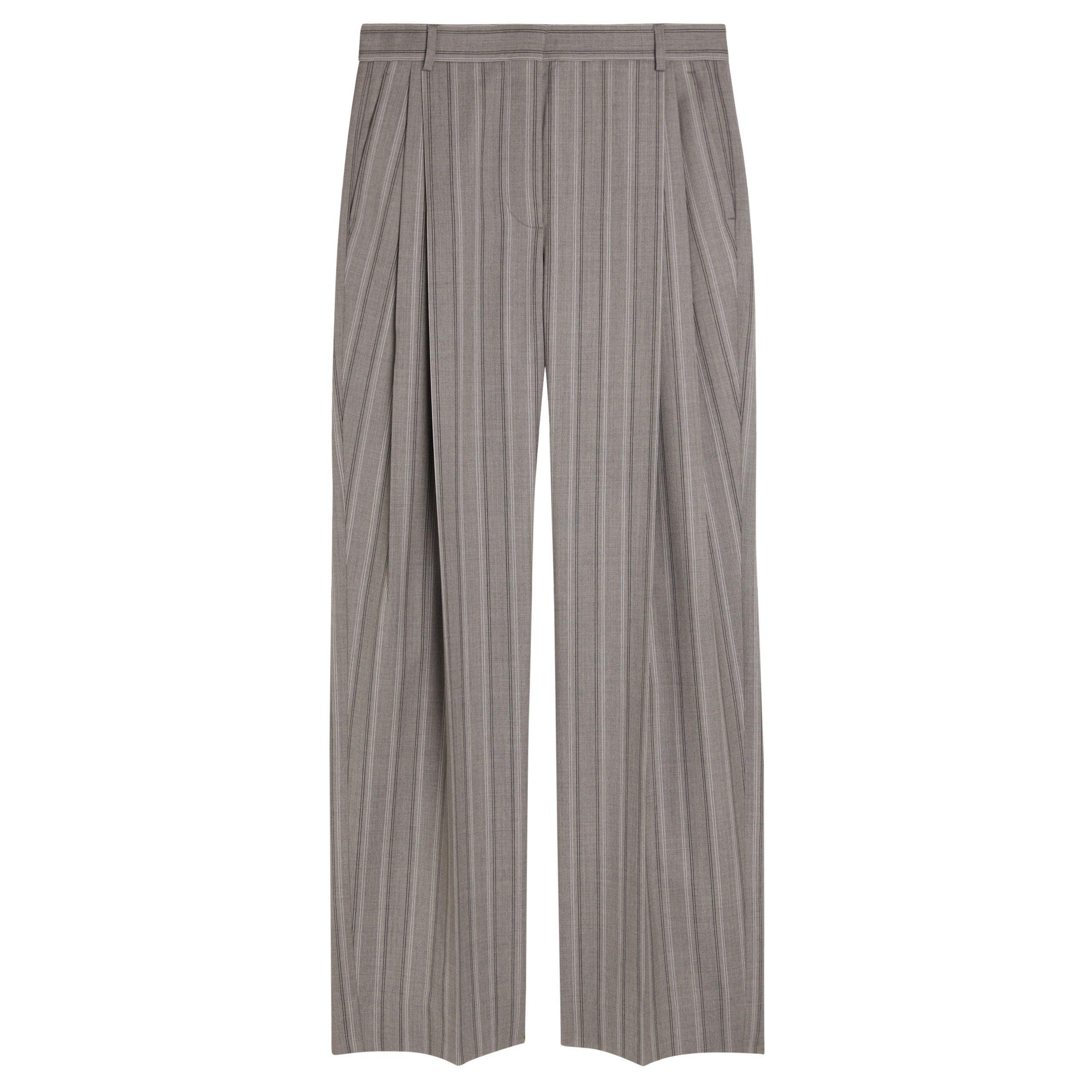 GREY - Stella McCartney - Stripe Tailoring Lw Straight T - 1