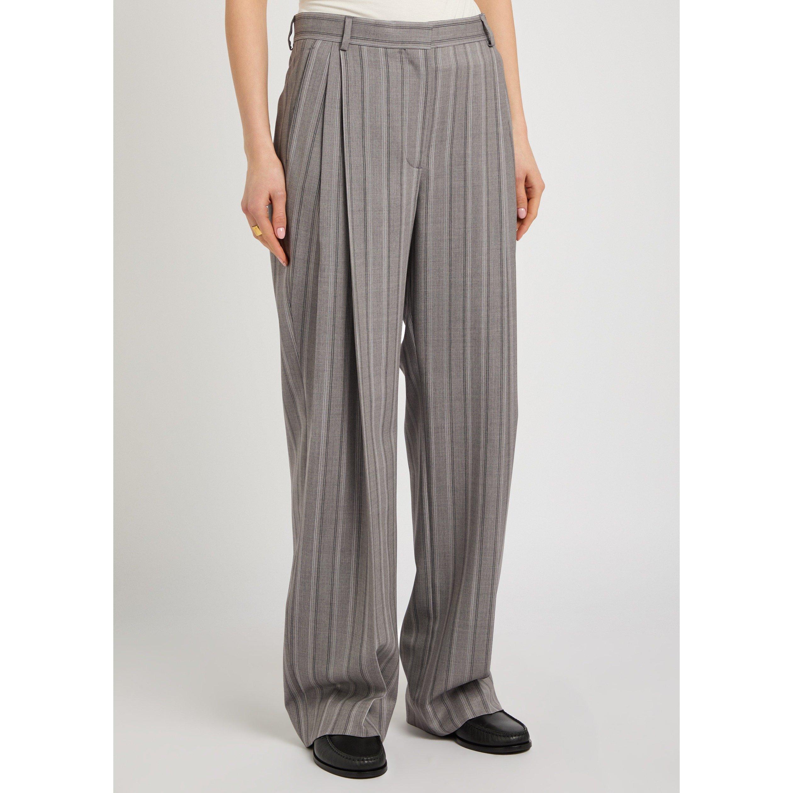 GREY - Stella McCartney - Stripe Tailoring Lw Straight T - 2