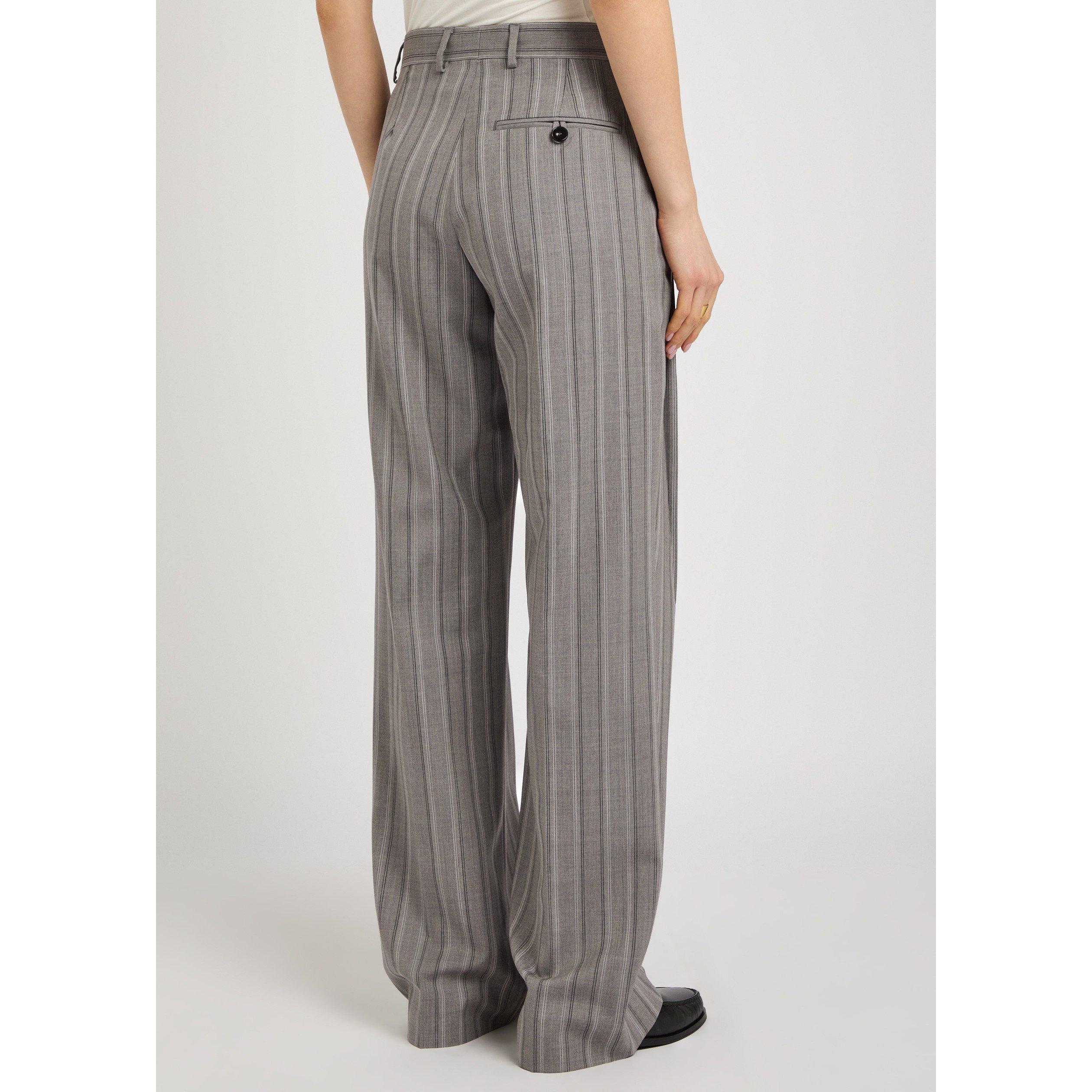 GREY - Stella McCartney - Stripe Tailoring Lw Straight T - 3