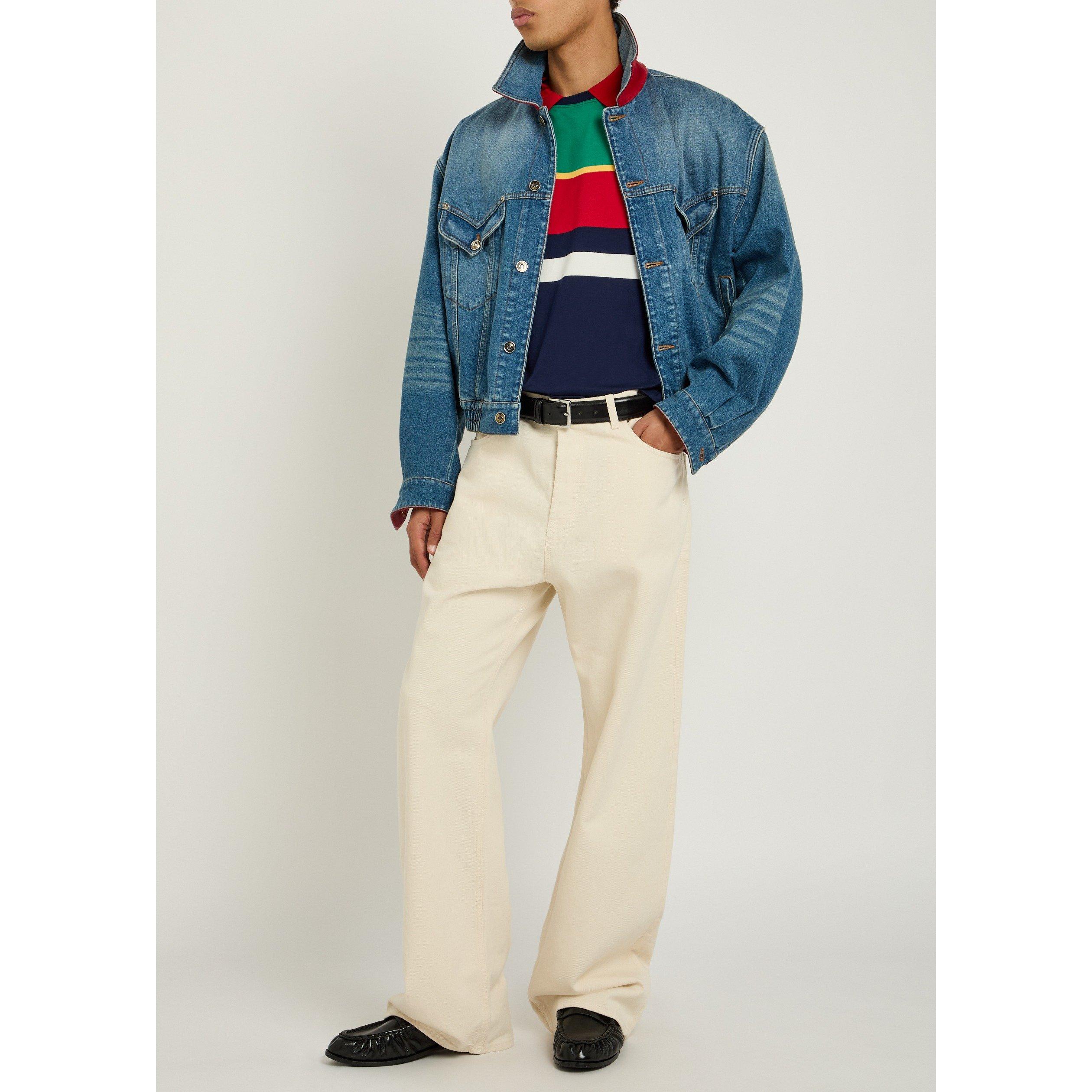 MULTICOLOURED 1 - Versace - VER STRIPED EMBROIDERED POLO - 5