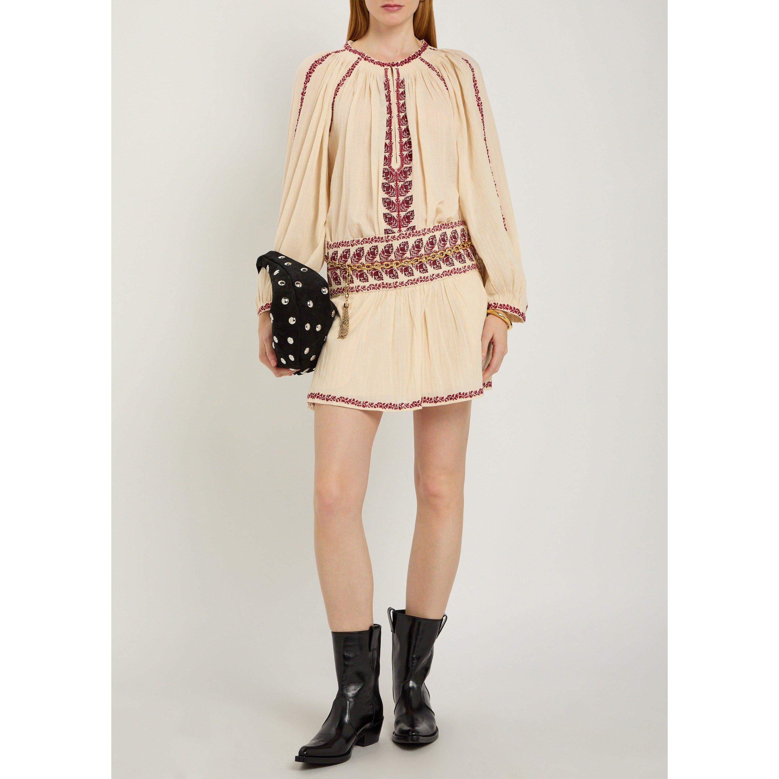 BEIGE AND OTHER - Marant Etoile - Women's Lena Long-Sleeve Cotton Blouse - 5