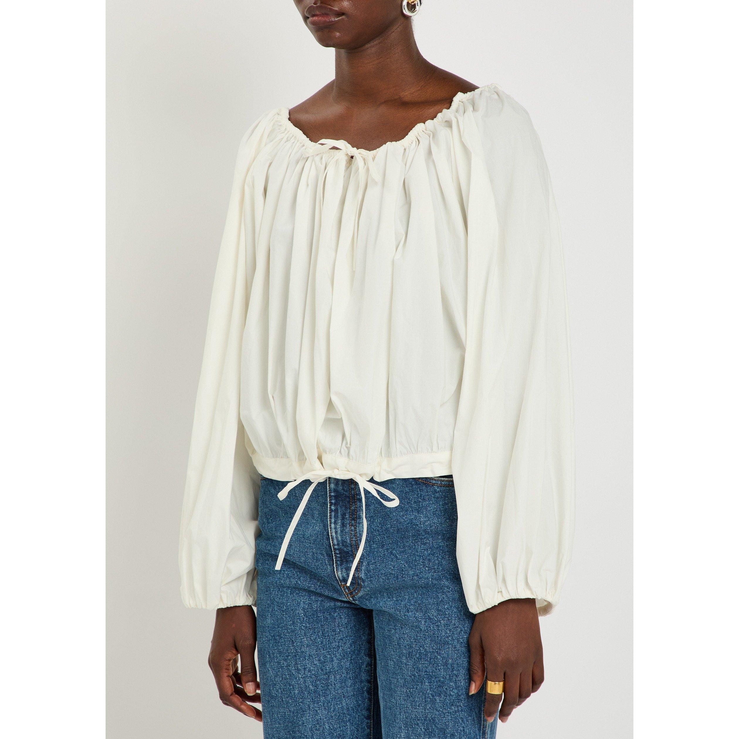 WHITE - BERNADETTE - Women's Ally Cotton Blouse - 2