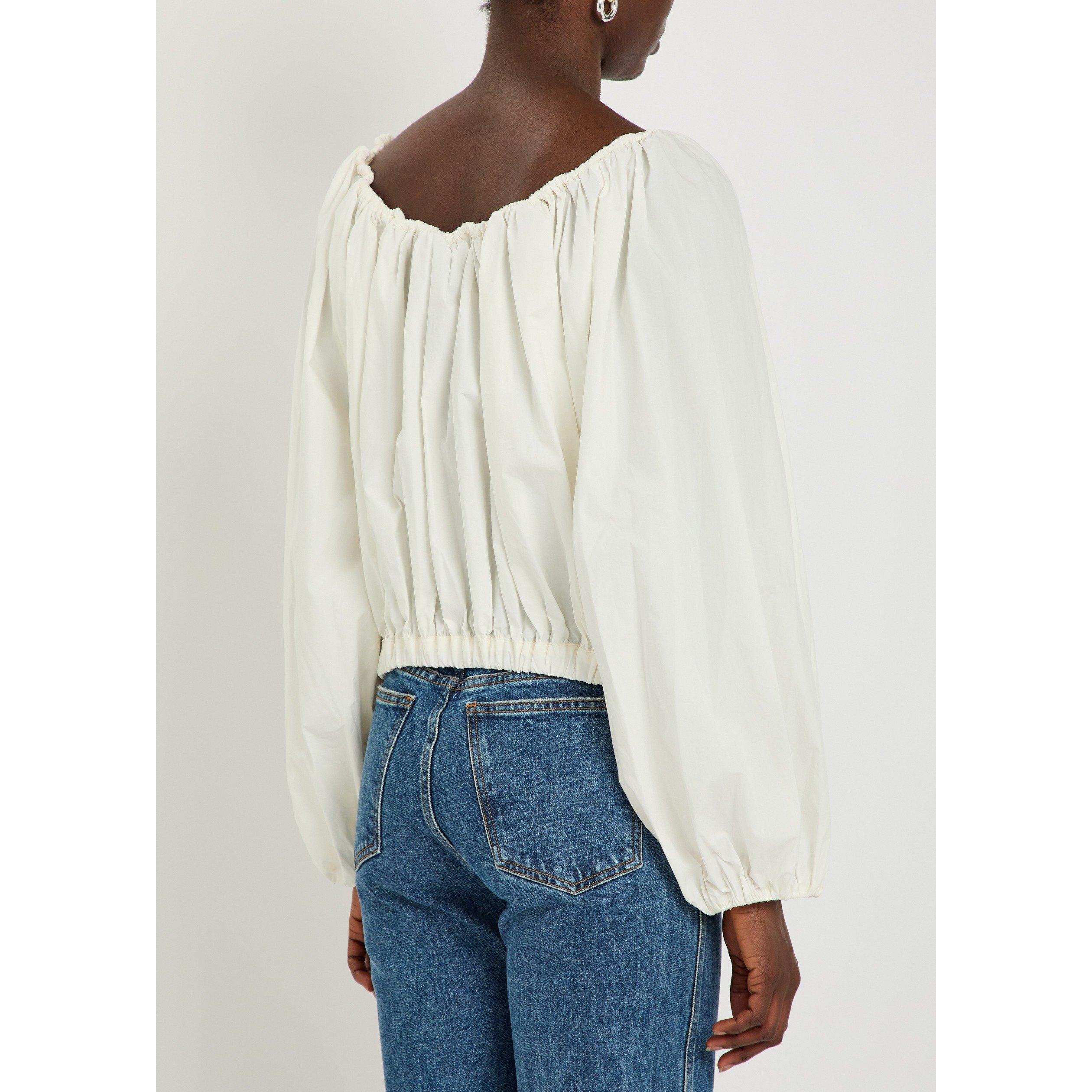 WHITE - BERNADETTE - Women's Ally Cotton Blouse - 3