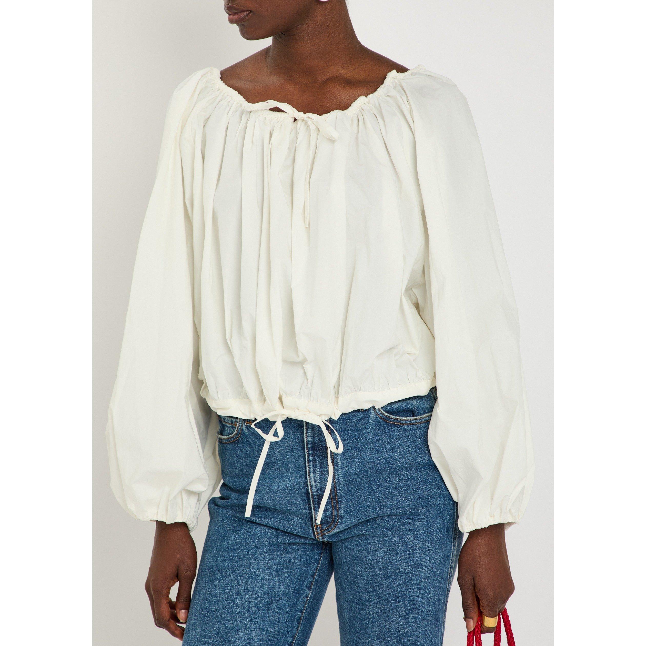 WHITE - BERNADETTE - Women's Ally Cotton Blouse - 4