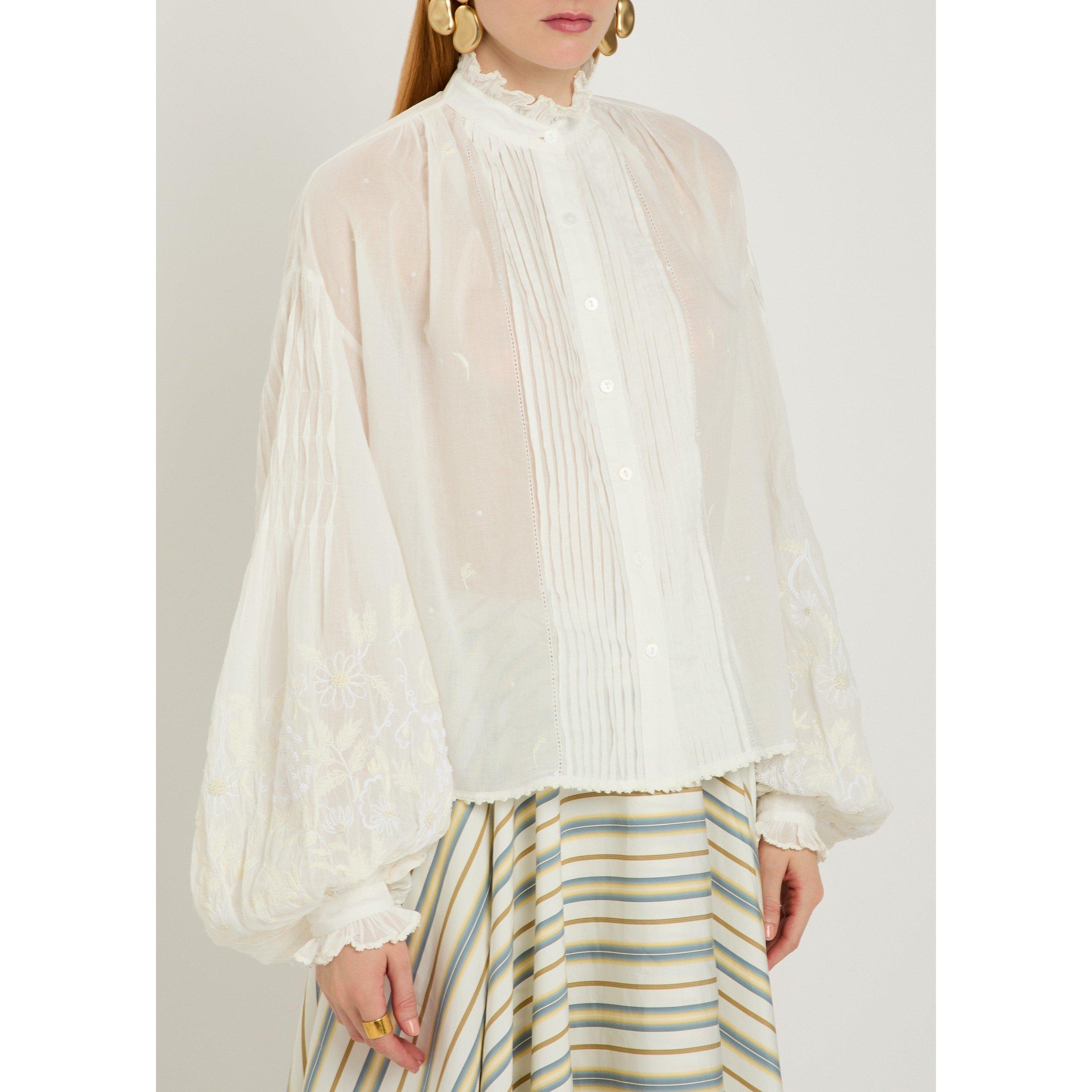 OFF WHITE - Thierry Colson - B SLAVA PUFF SLV BLOUSE - 2