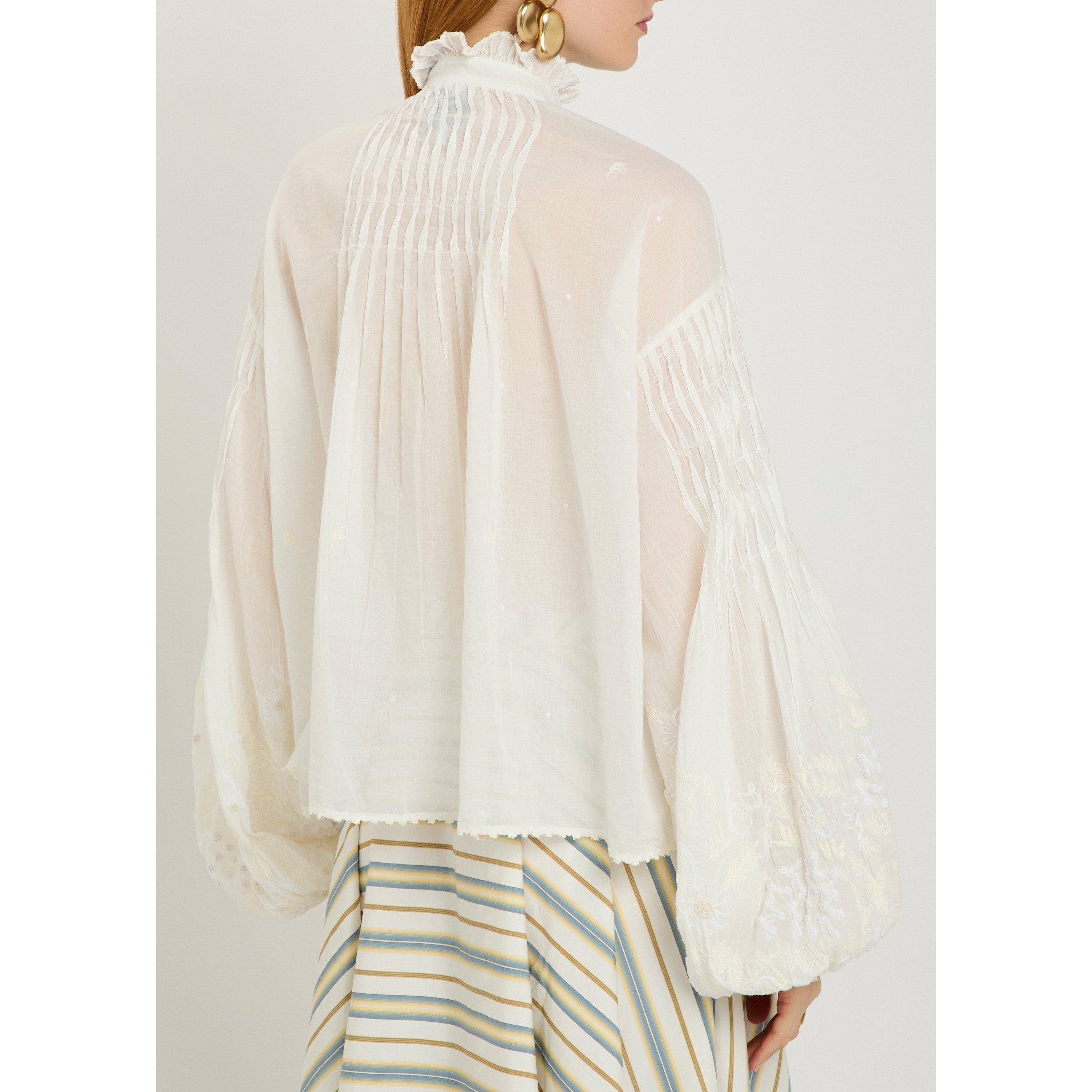 OFF WHITE - Thierry Colson - B SLAVA PUFF SLV BLOUSE - 3