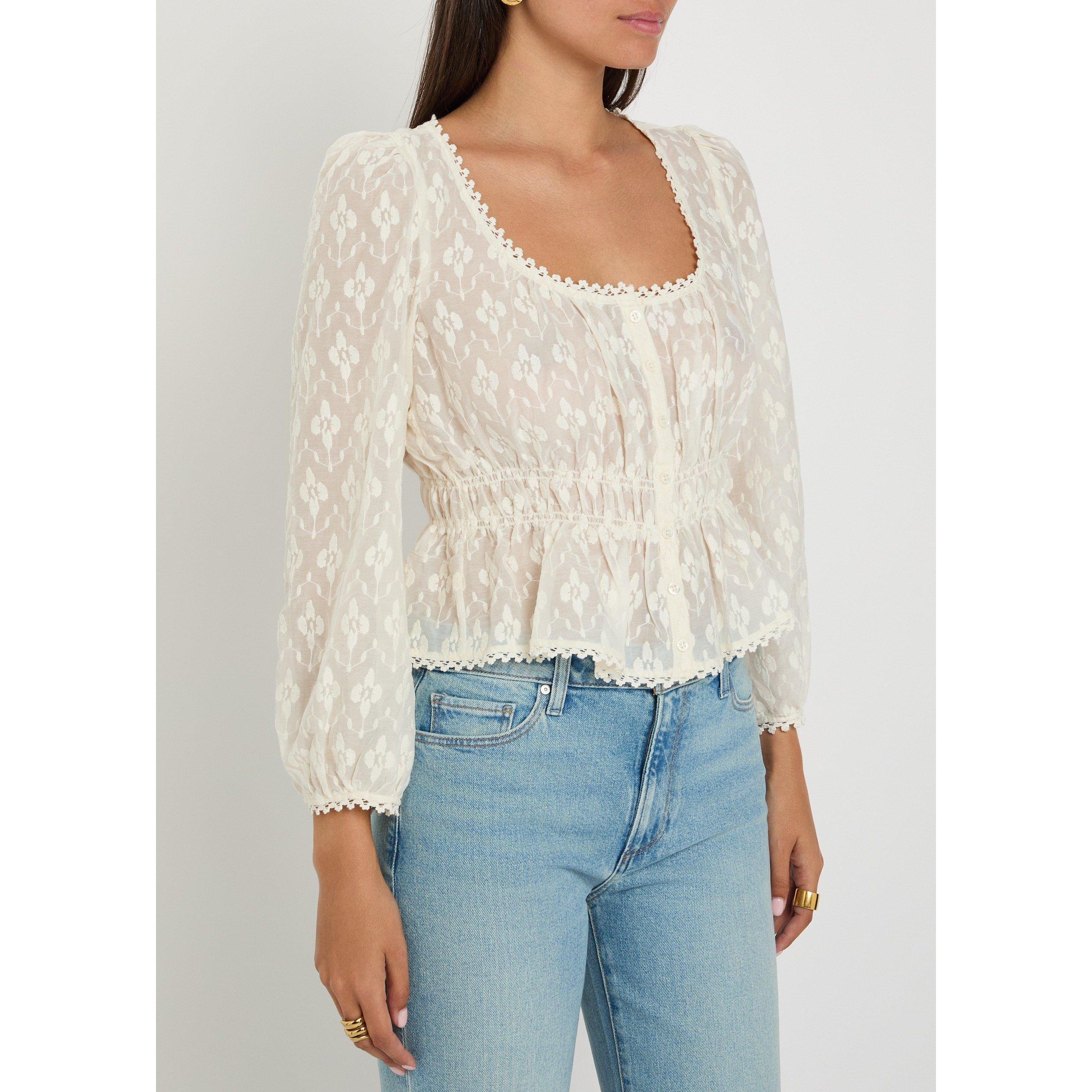 WHITE - Paige - JAY BLOUSE - ANTIQUE WHITE - 2
