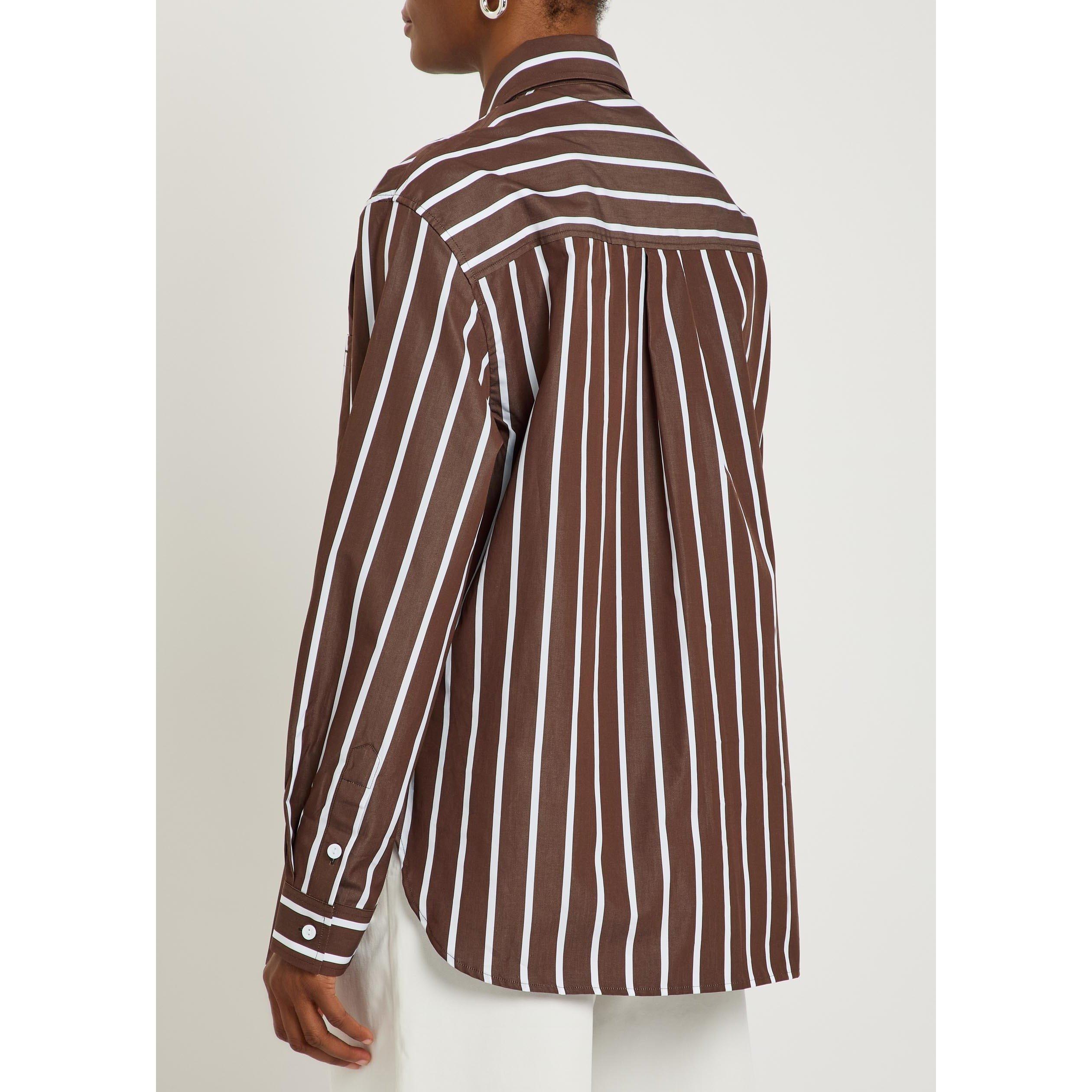 BROWN AND OTHER - Matteau - SB LS CLASSIC STRIPE SHIRT - 3