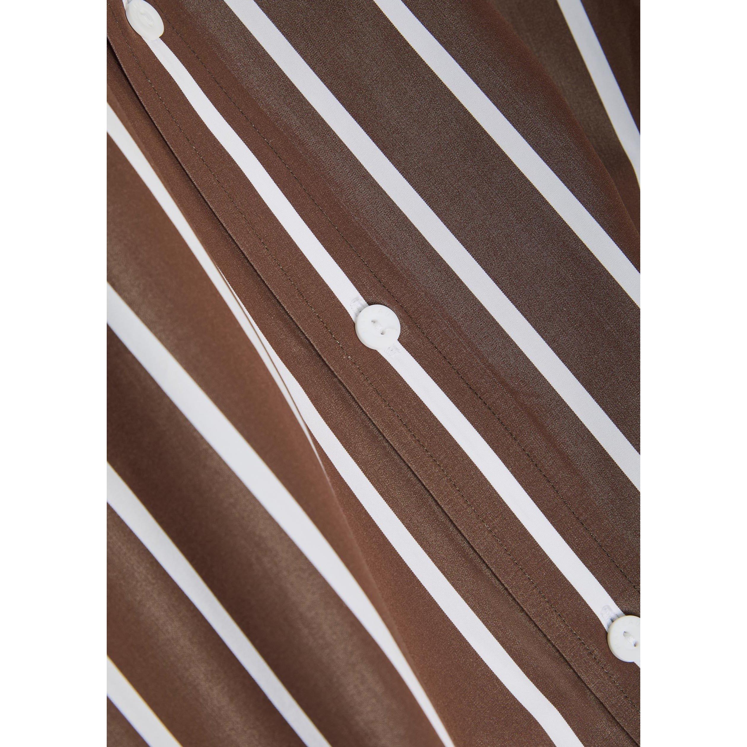 BROWN AND OTHER - Matteau - SB LS CLASSIC STRIPE SHIRT - 4