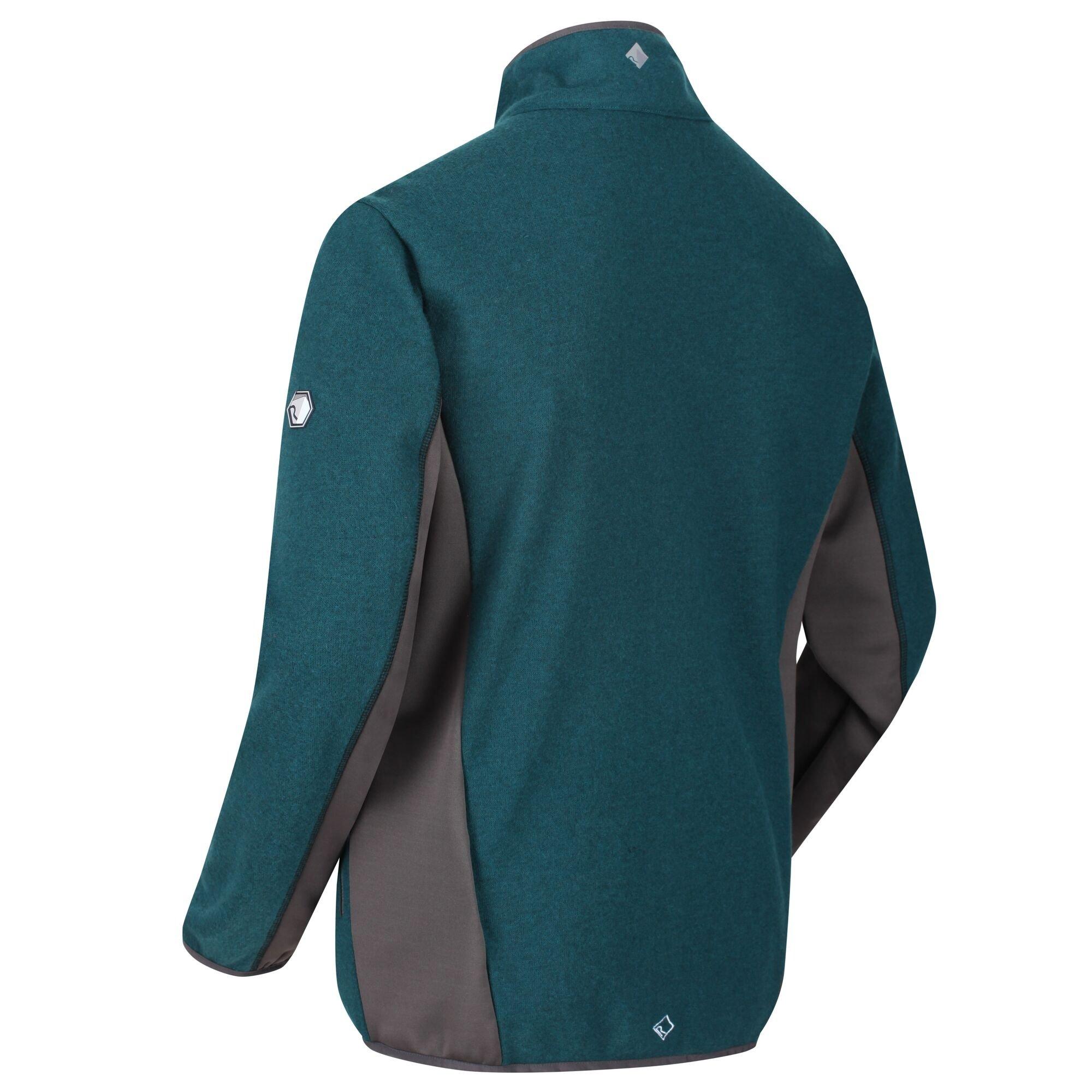 DpTeal/Magnt - Regatta - Kestor Knitted Effect Full-Zip Fleece - 2