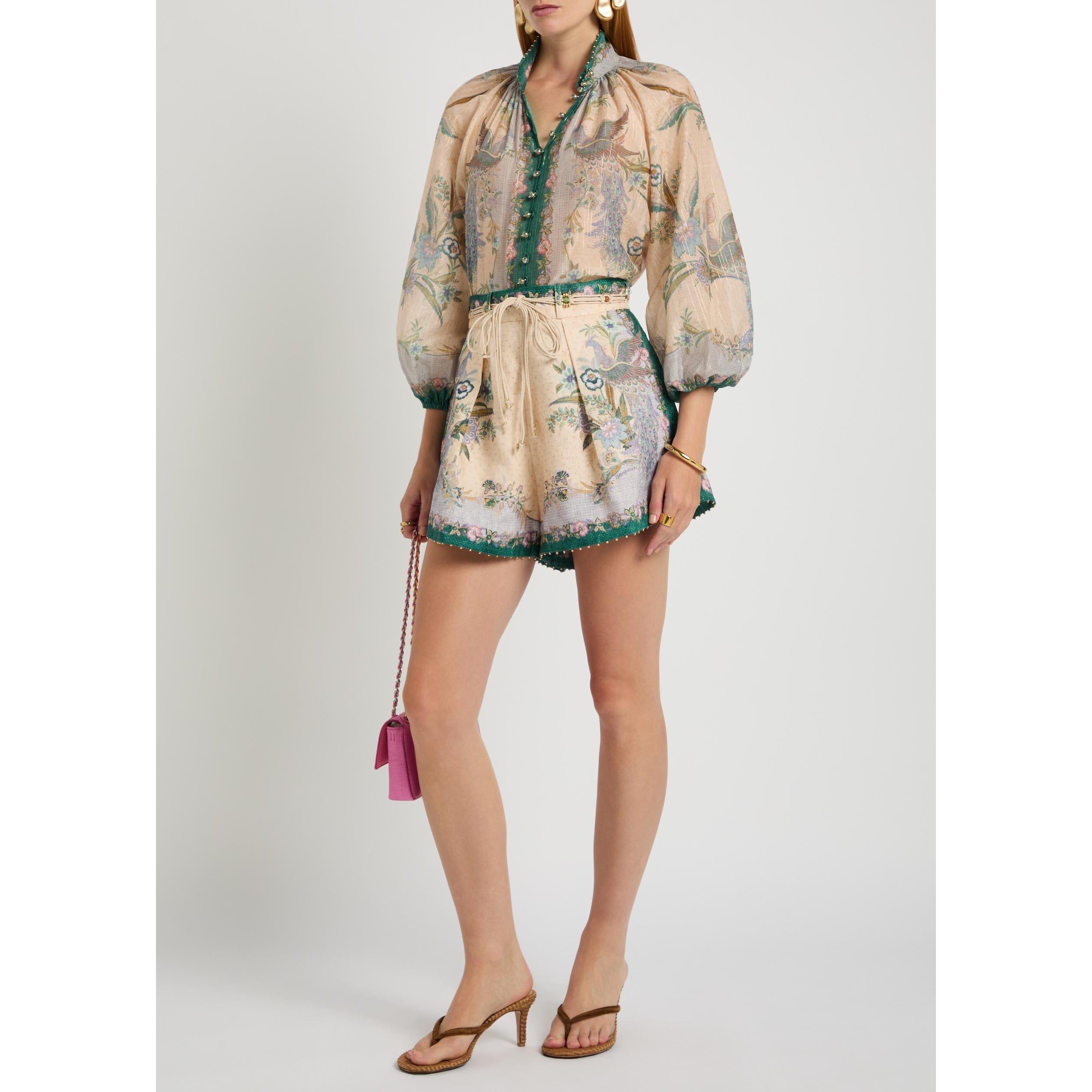CREAM AND OTHER - Zimmermann - Women's Indra Billow Cotton Long-Sleeve Blouse - 5