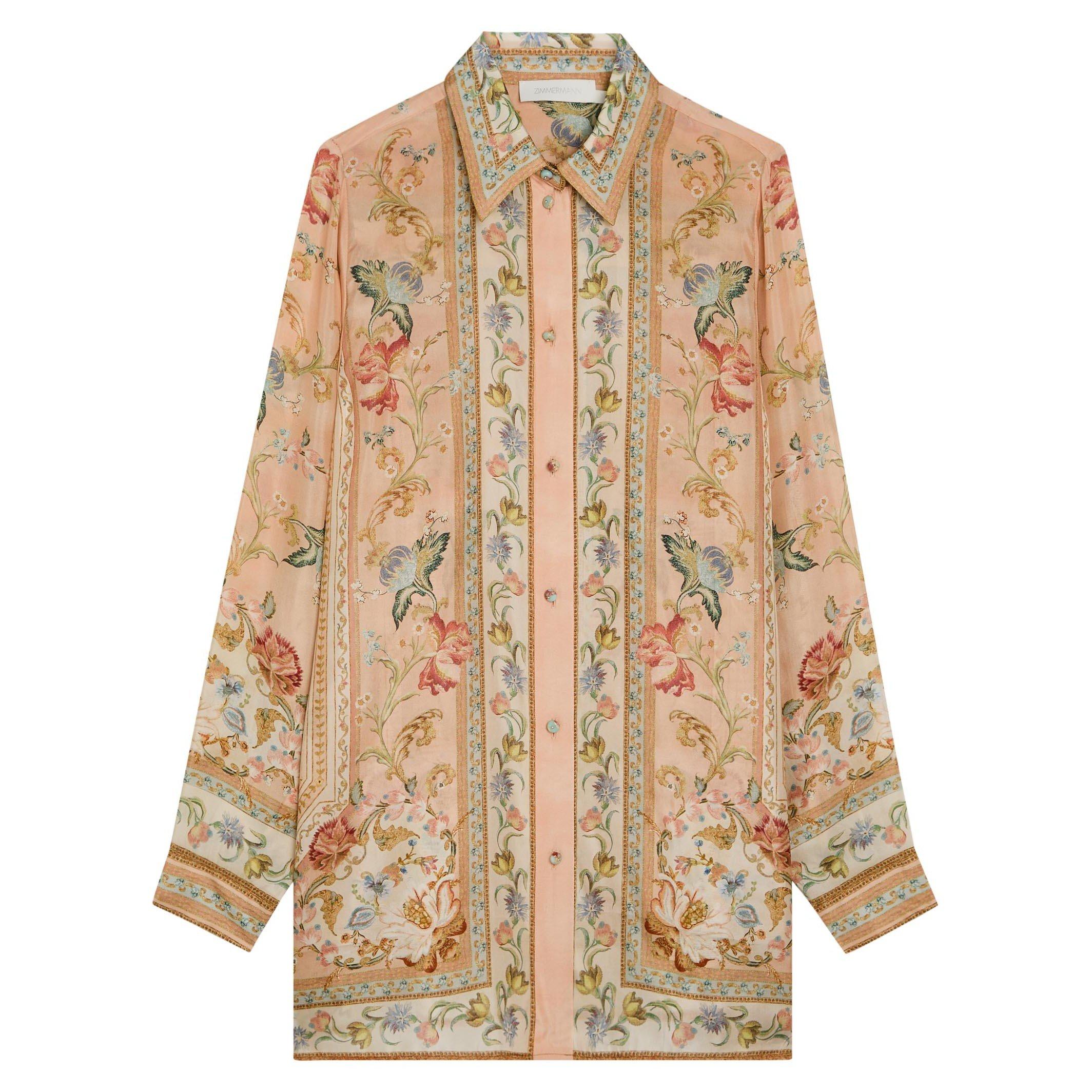 PINK AND OTHER - Zimmermann - Roselight Relaxed Shirt