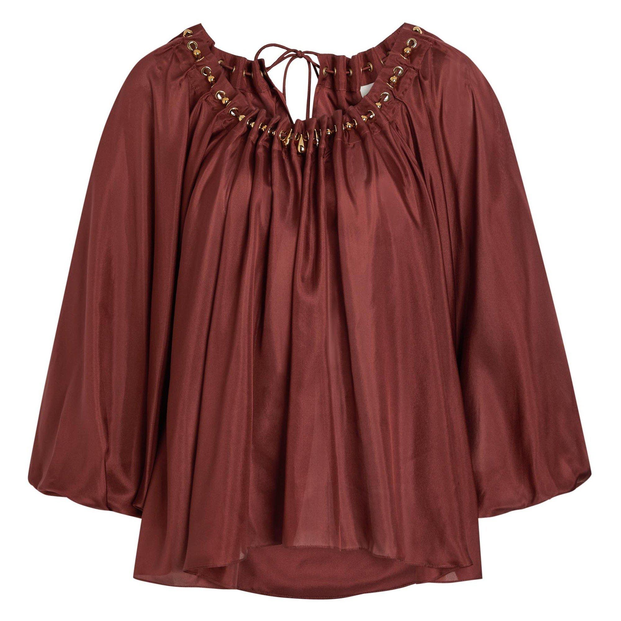 Zimmermann Aster Gathered Bead Blouse