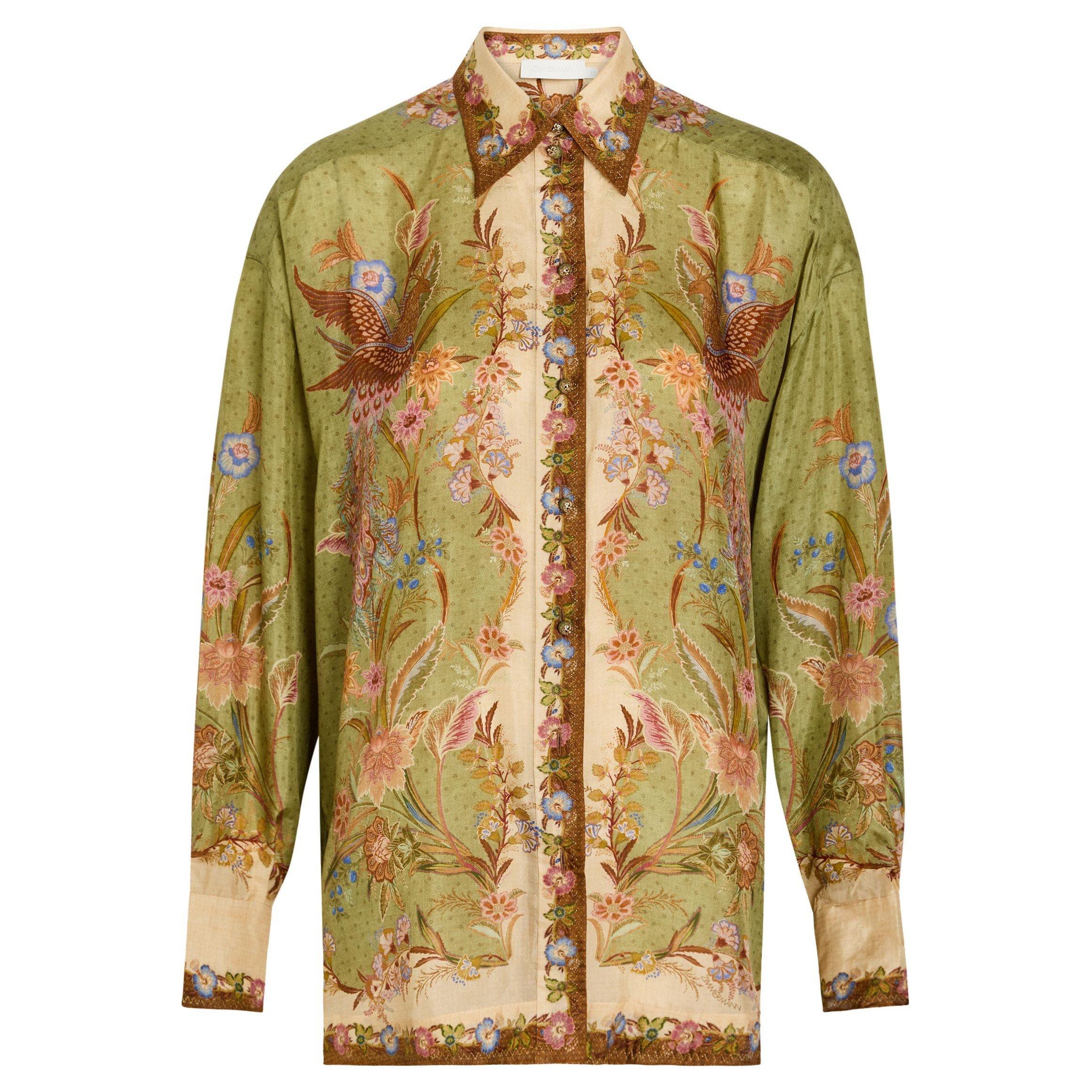 KHAKI - Zimmermann - Indra Relaxed Shirt