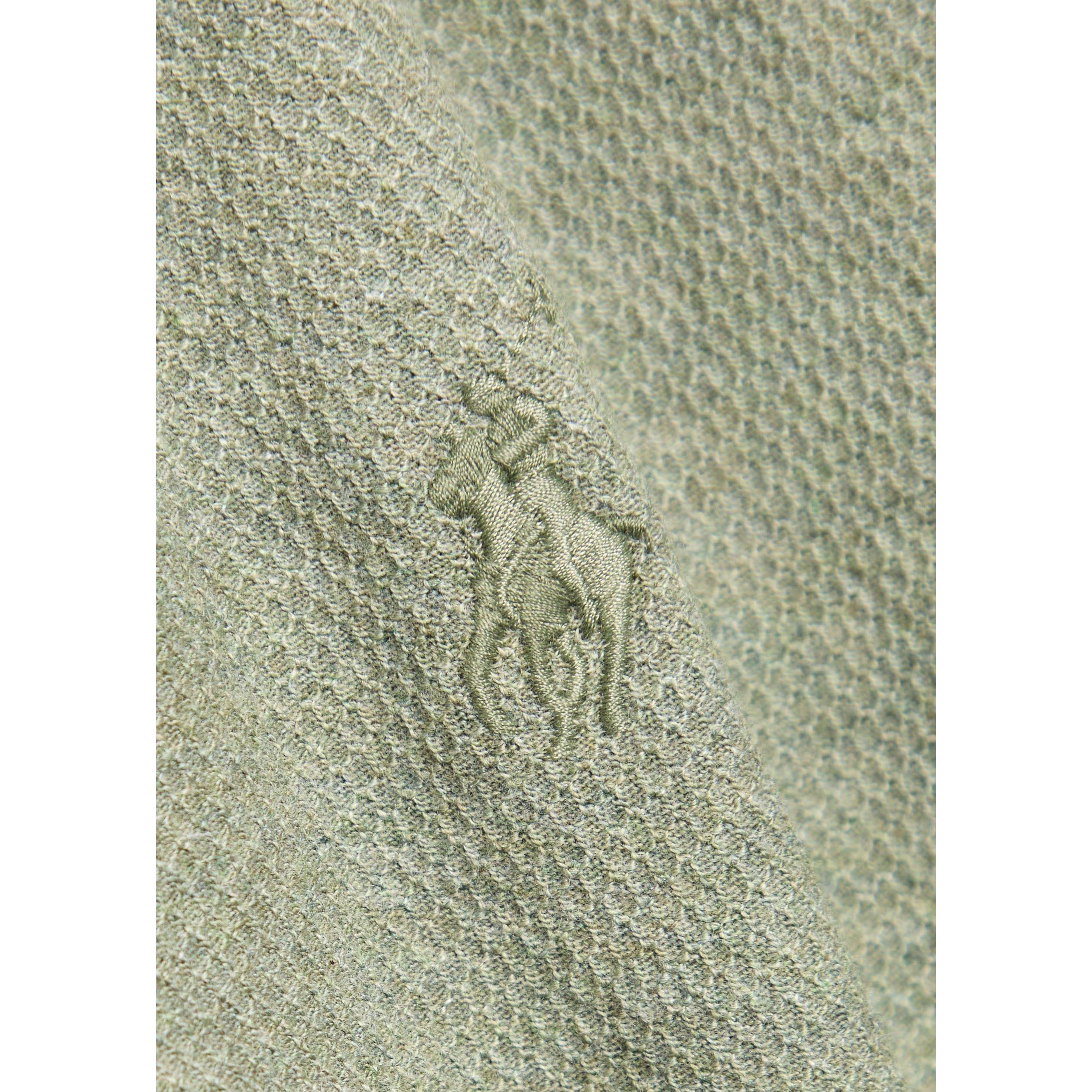 GREEN - Polo Ralph Lauren - Men's Cotton Waffle Knit Slim-Fit Polo Shirt - 4