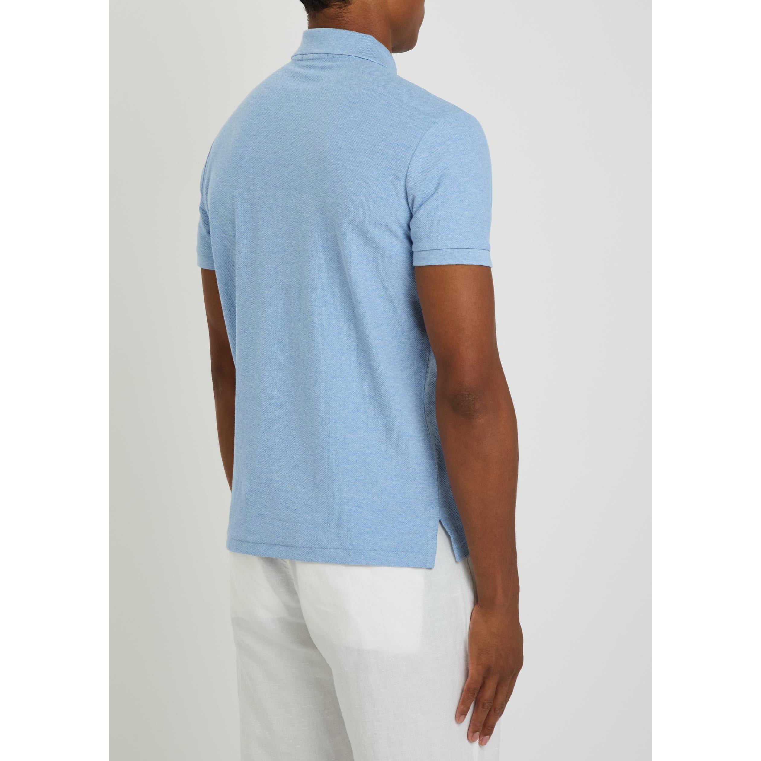 BLUE - Polo Ralph Lauren - Men's Short-Sleeve Cotton Polo Shirt - 3