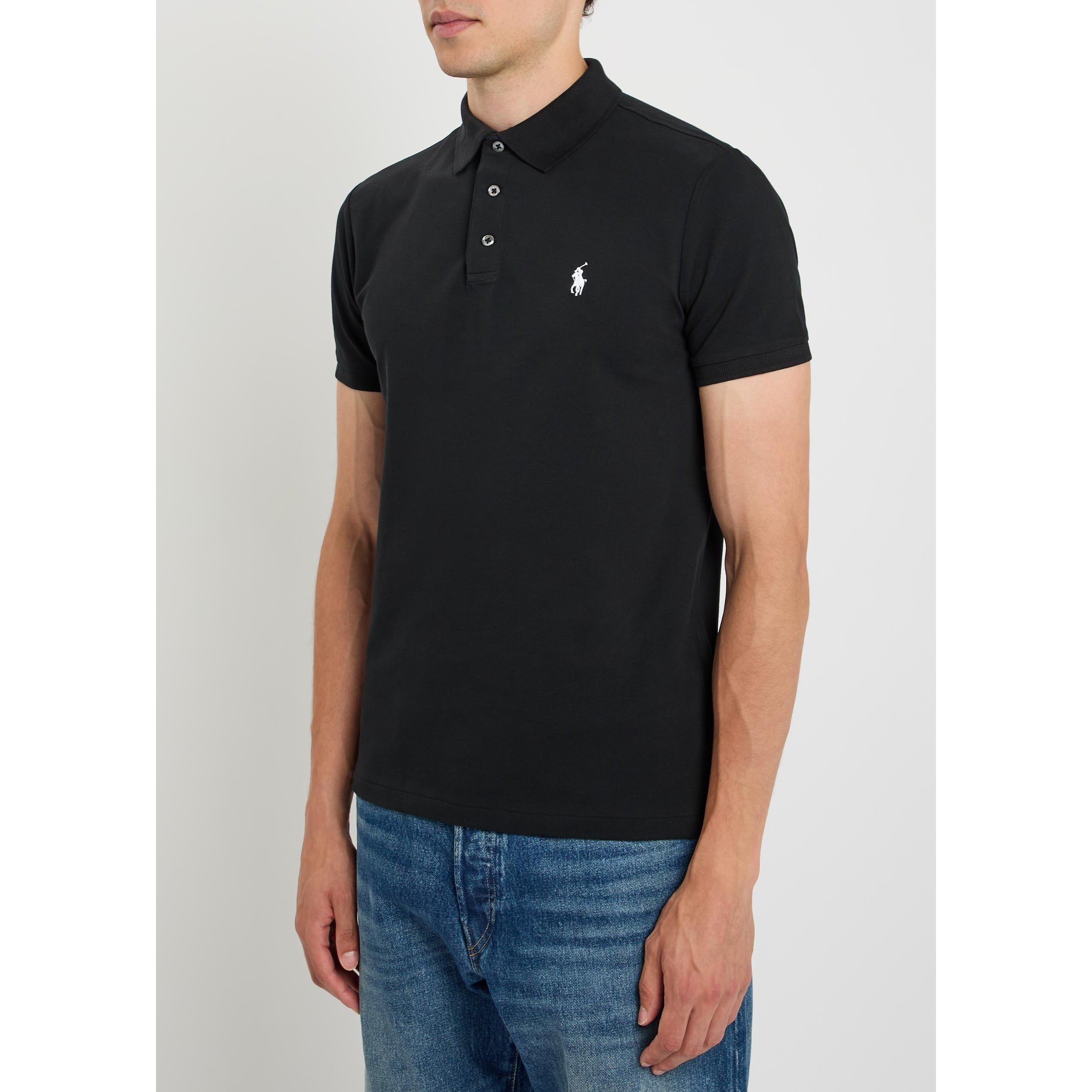 BLACK - Polo Ralph Lauren - Men's Short-Sleeve Cotton Slim-Fit Polo Shirt - 2