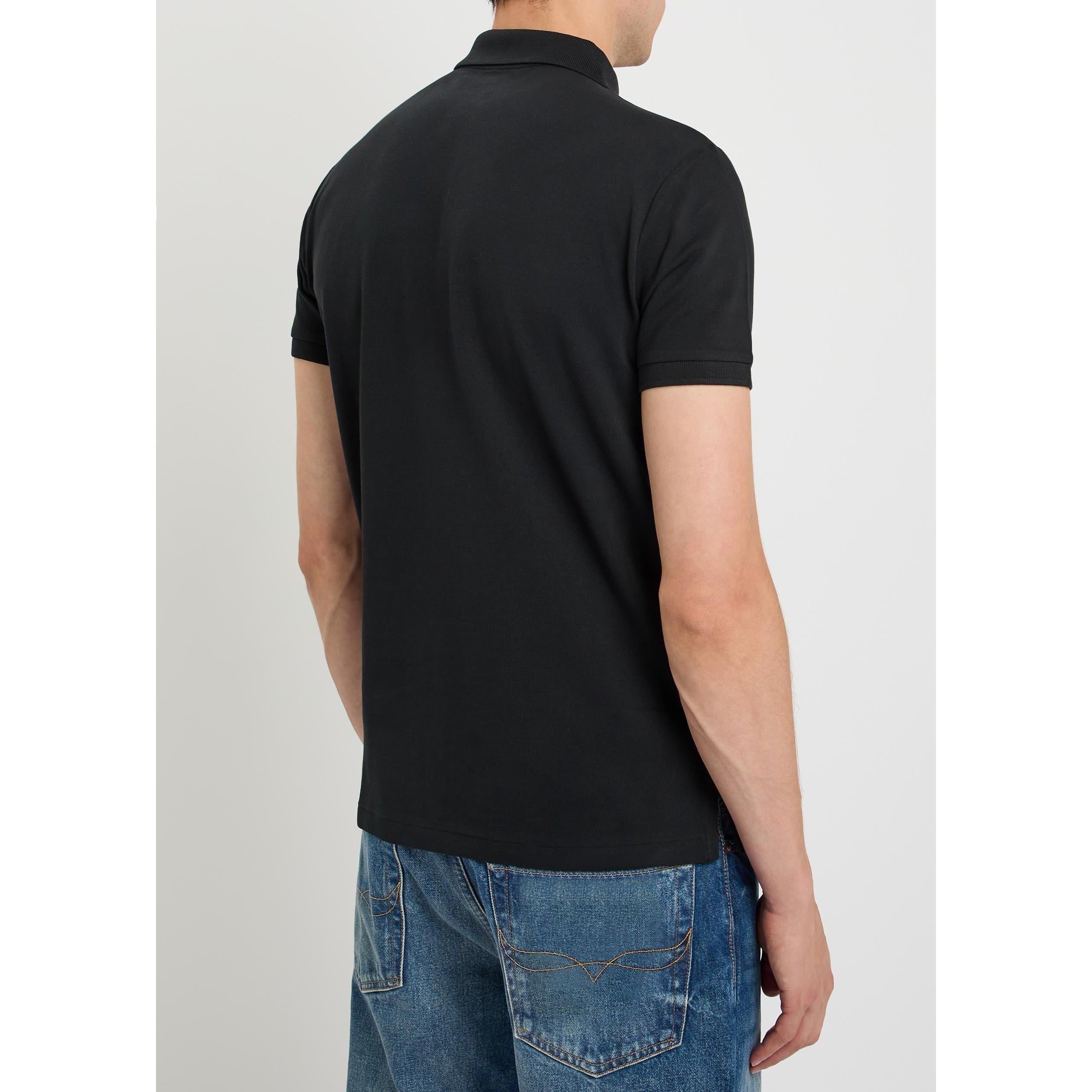 BLACK - Polo Ralph Lauren - Men's Short-Sleeve Cotton Slim-Fit Polo Shirt - 3