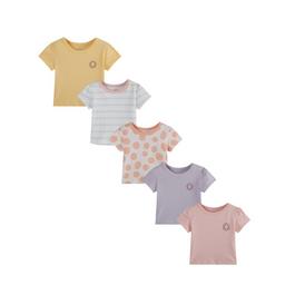 Hello World Baby Baby Girl Pack Of 5 T shirts