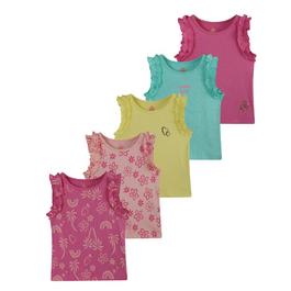 Be You Studio Younger Girl 5 Pack Tropic Vest Tops