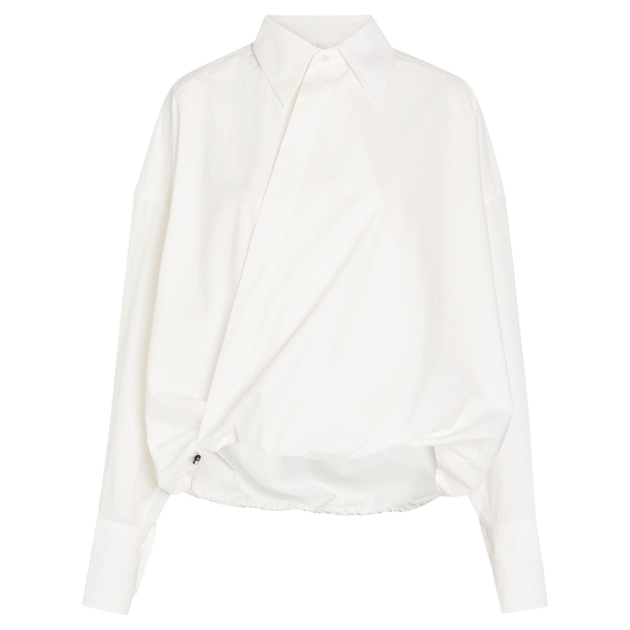 WHITE - Petar Petrov - CROSS OVER BLOUSE - 1