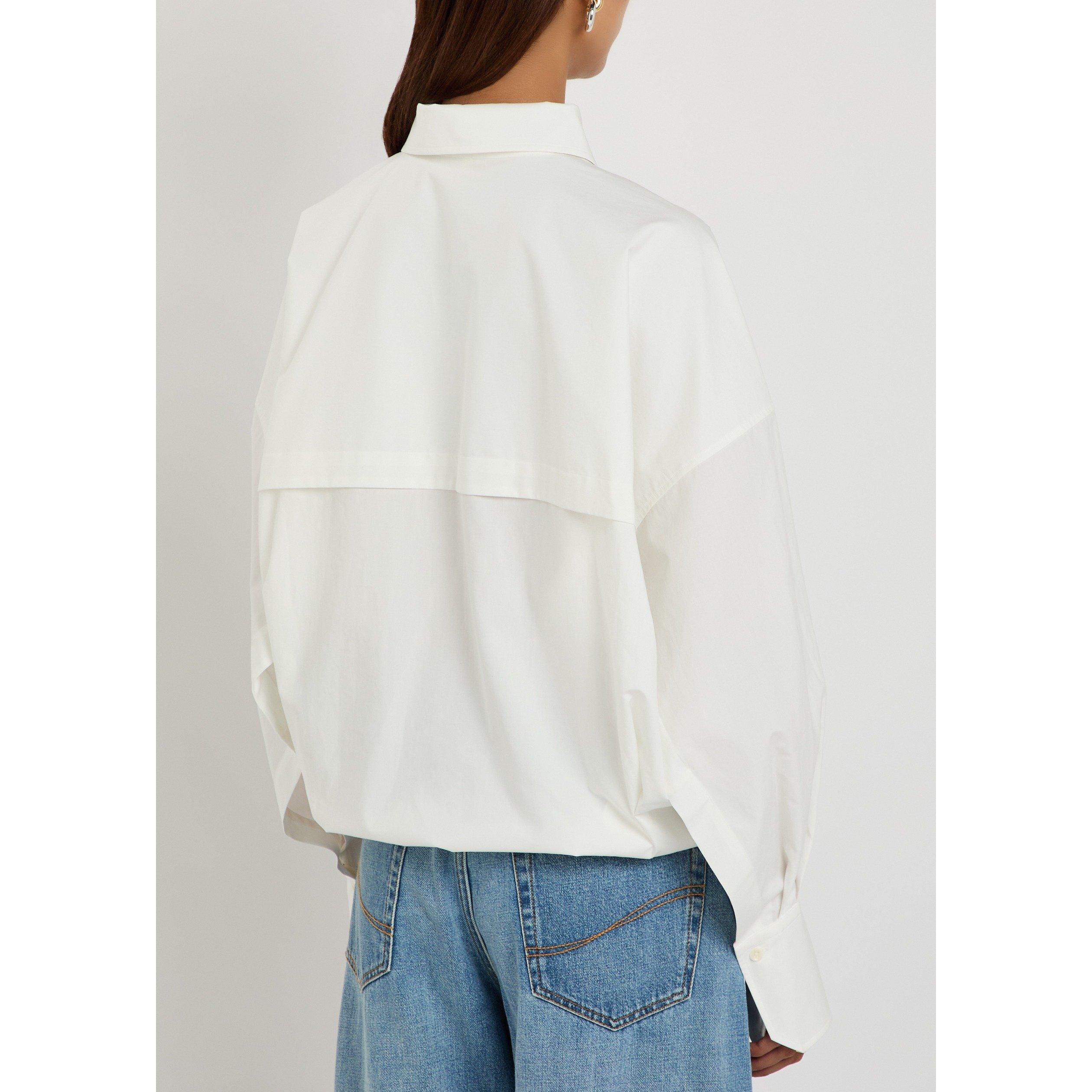 WHITE - Petar Petrov - CROSS OVER BLOUSE - 3