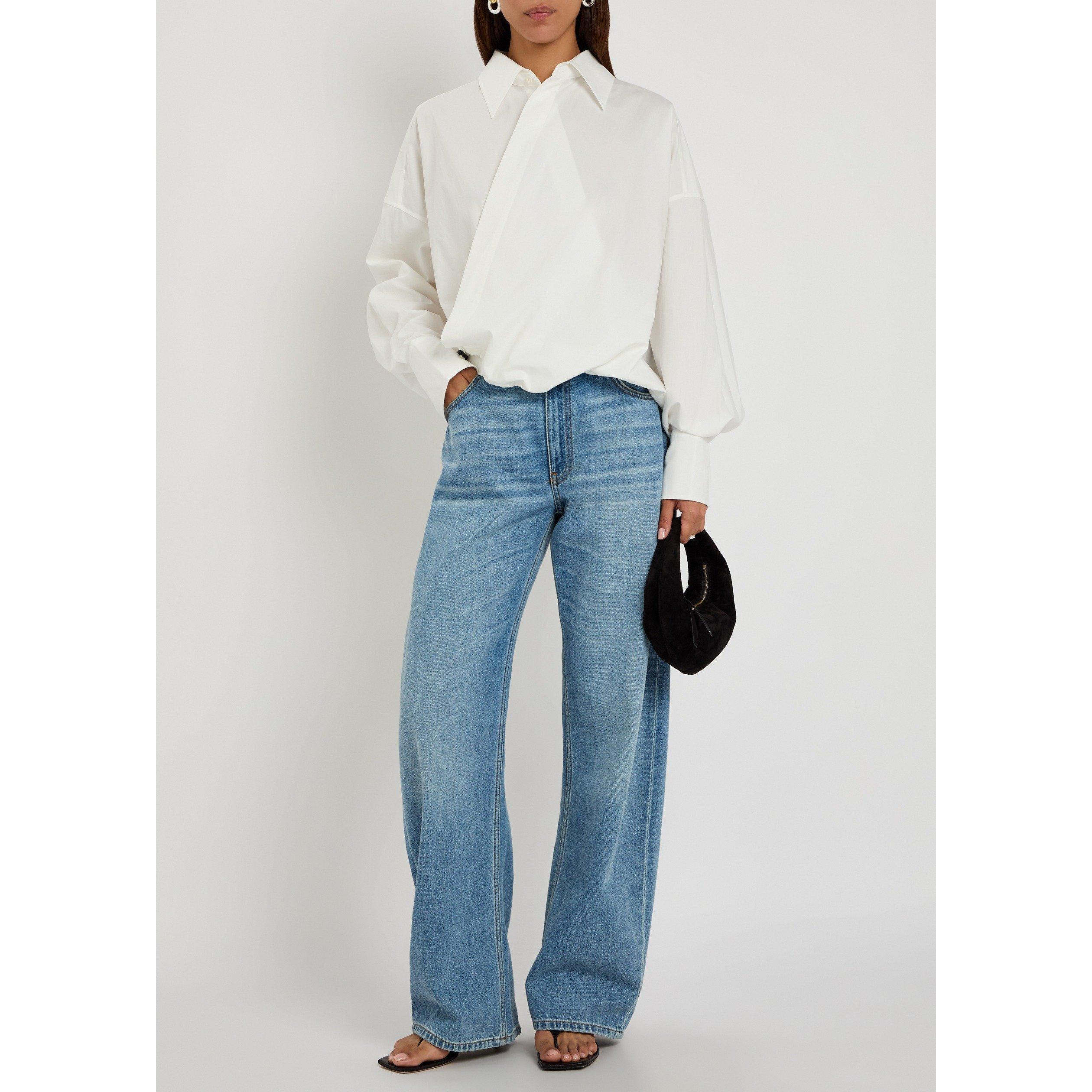 WHITE - Petar Petrov - CROSS OVER BLOUSE - 5