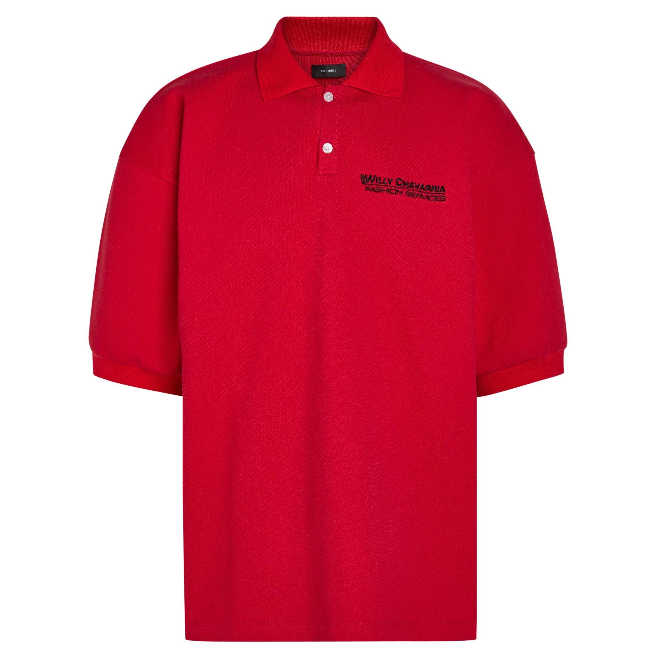 RED - Willy Chavarria - WC FOOTBALL POLO