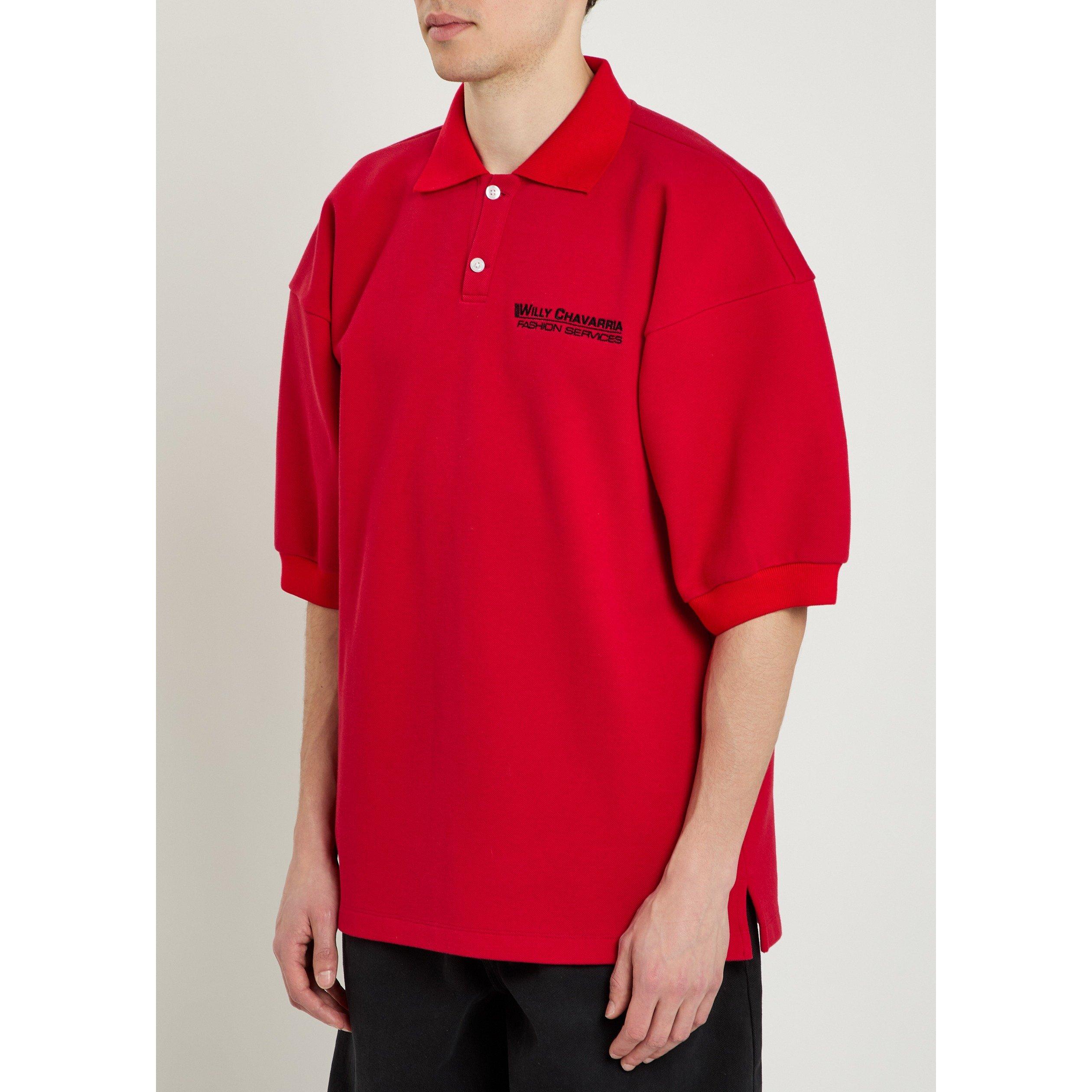RED - Willy Chavarria - WC FOOTBALL POLO - 2